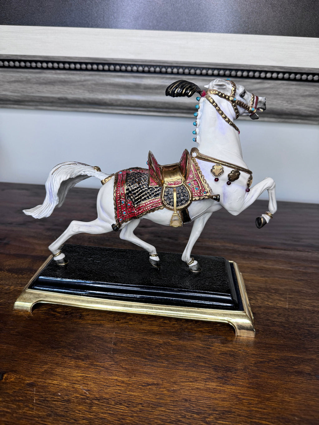 Stunning 1992 Faberge’ Imperial Steed by Franklin Mint