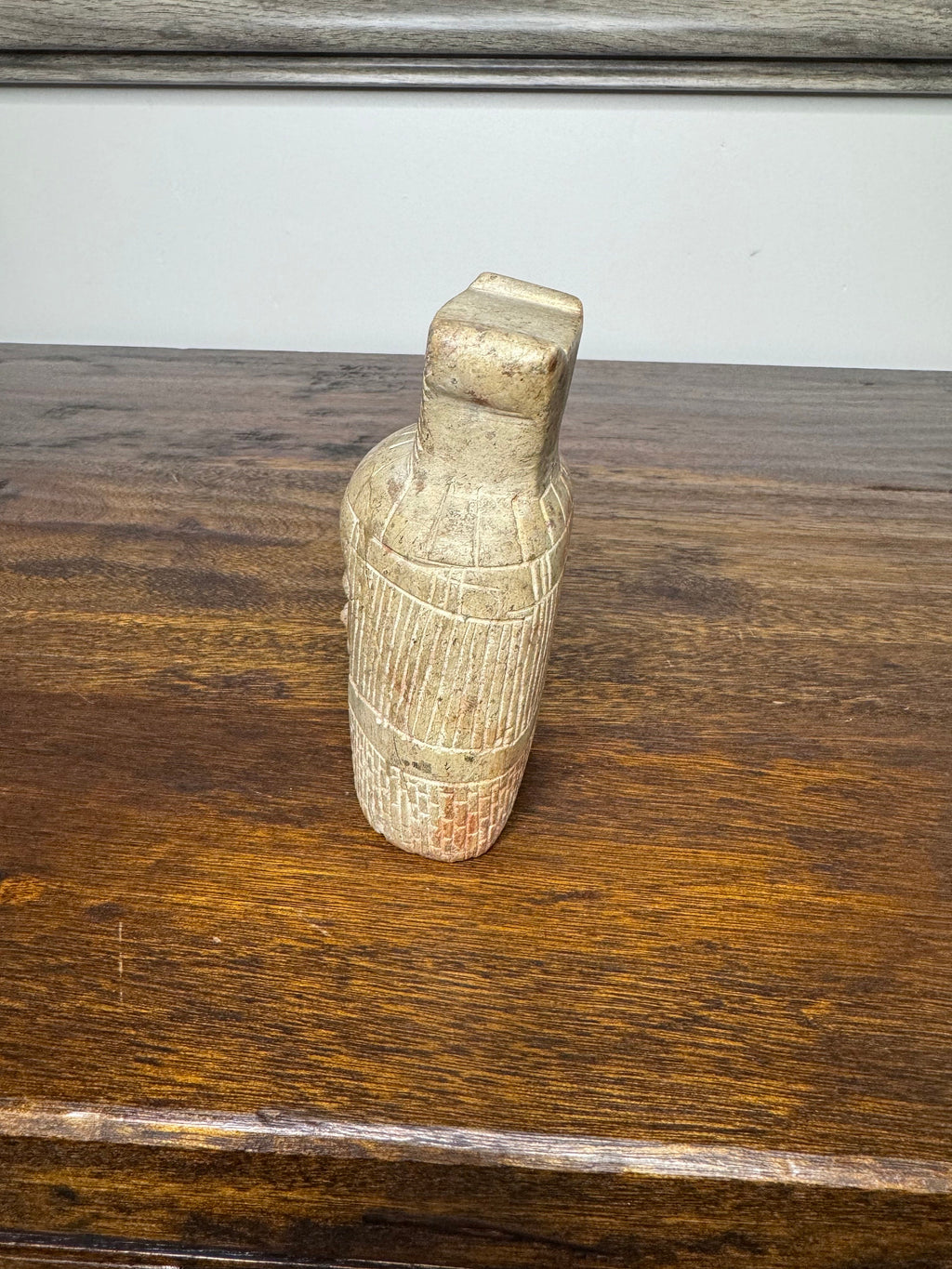 Stone Carved Egyptian God Figurine