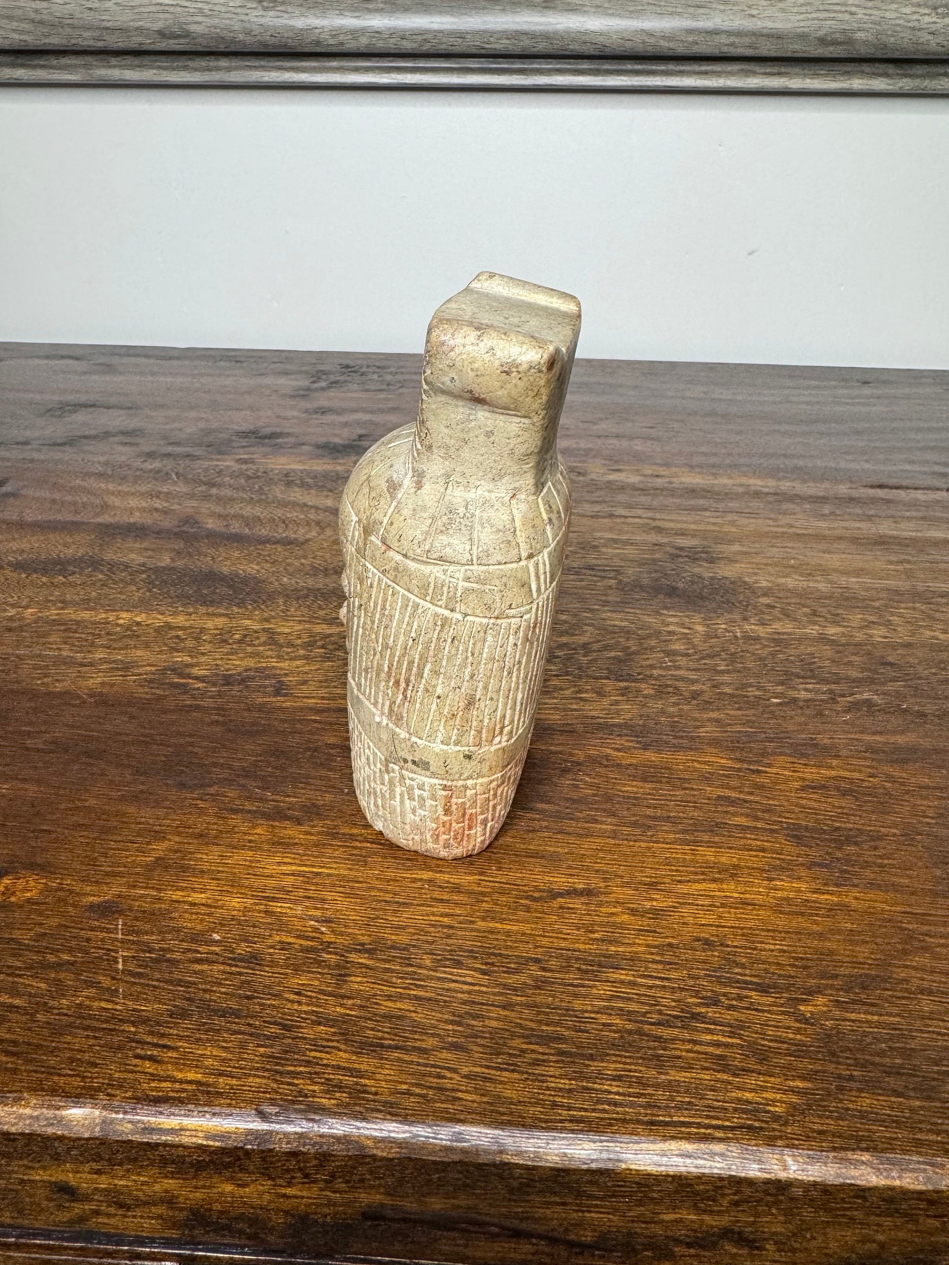 Stone Carved Egyptian God Figurine