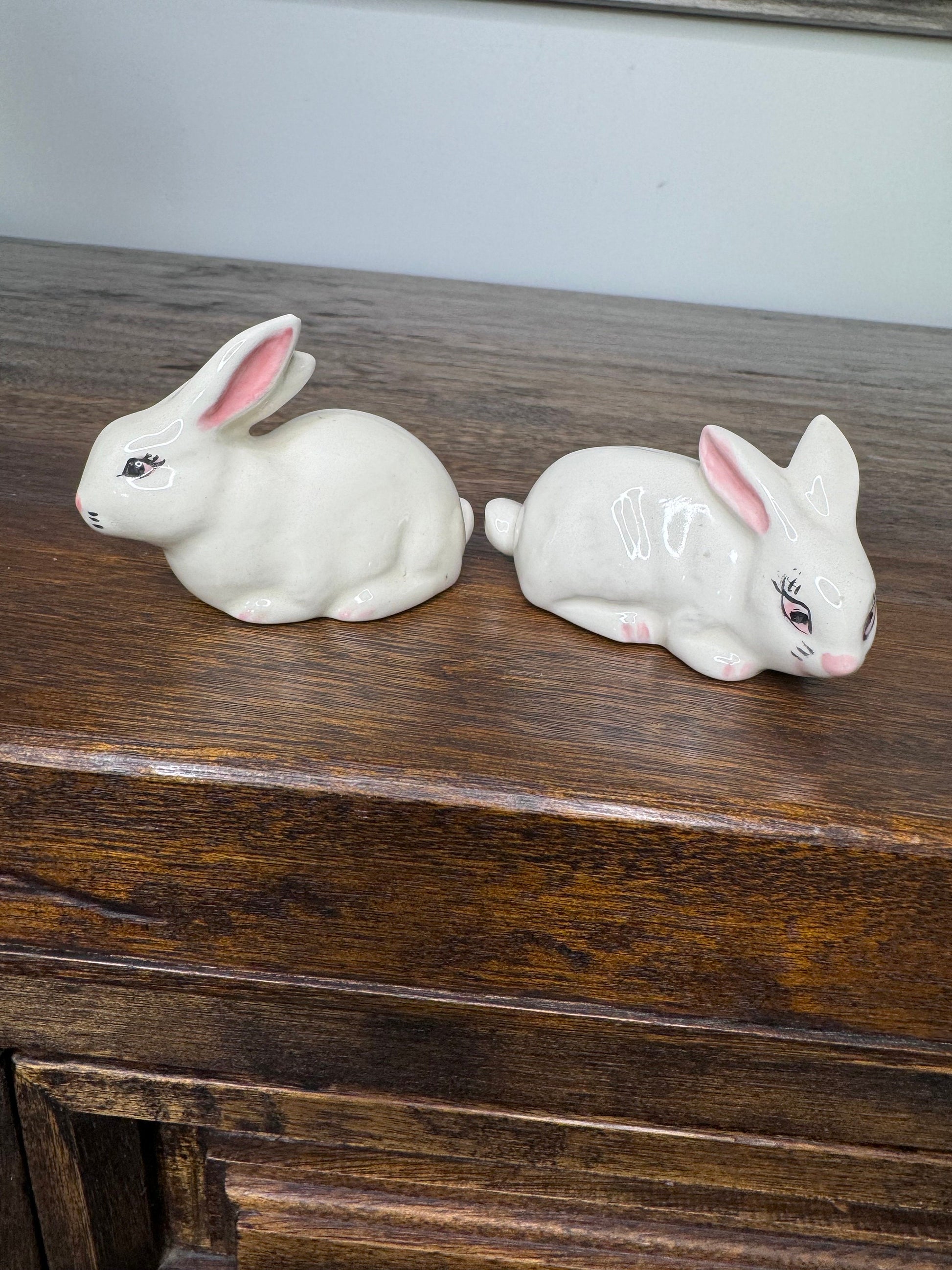 Set of 2 MCM Mini Bunnies