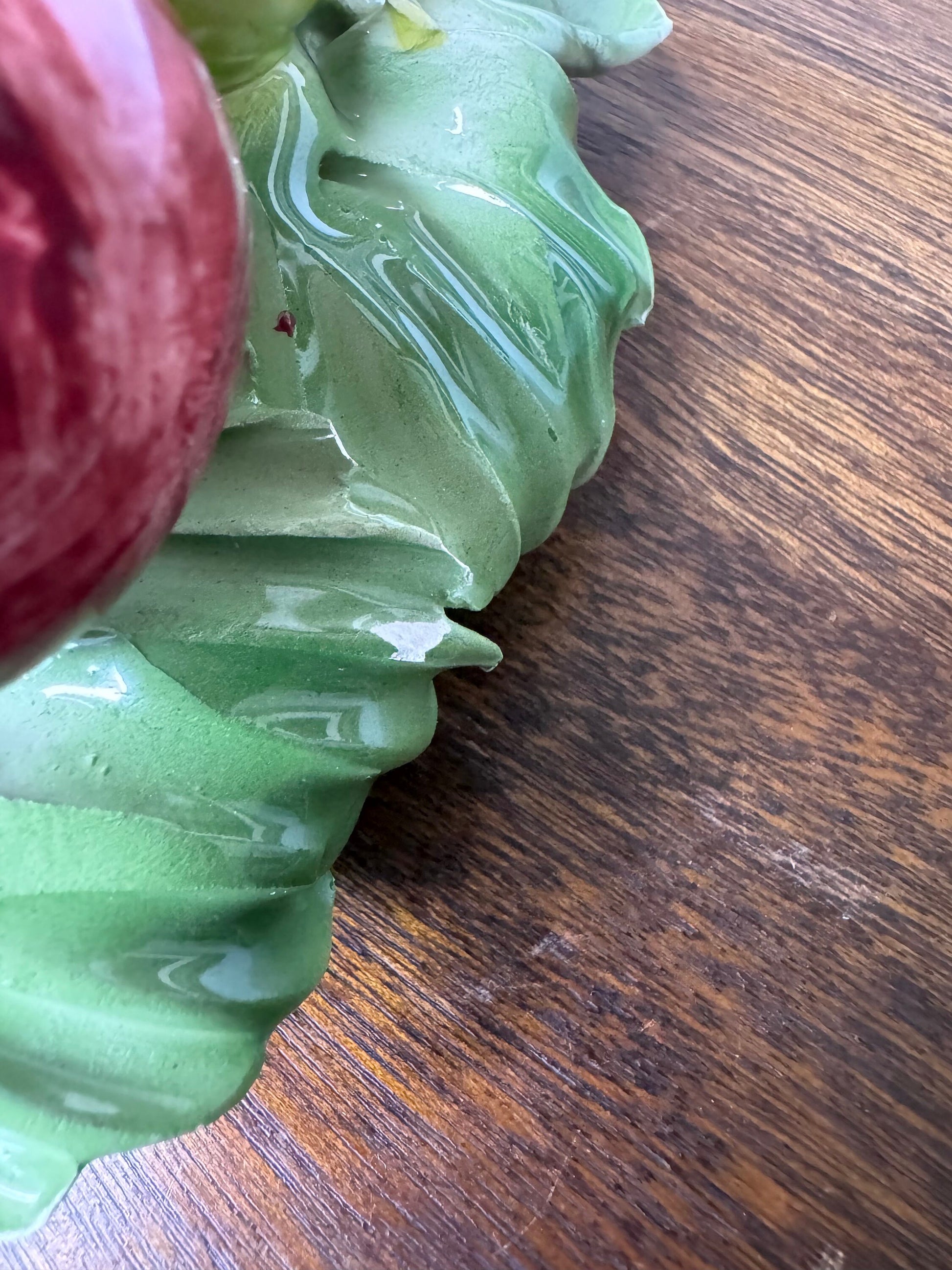 Vintage Italian HandPainted Ceramic Taper Candle Holder