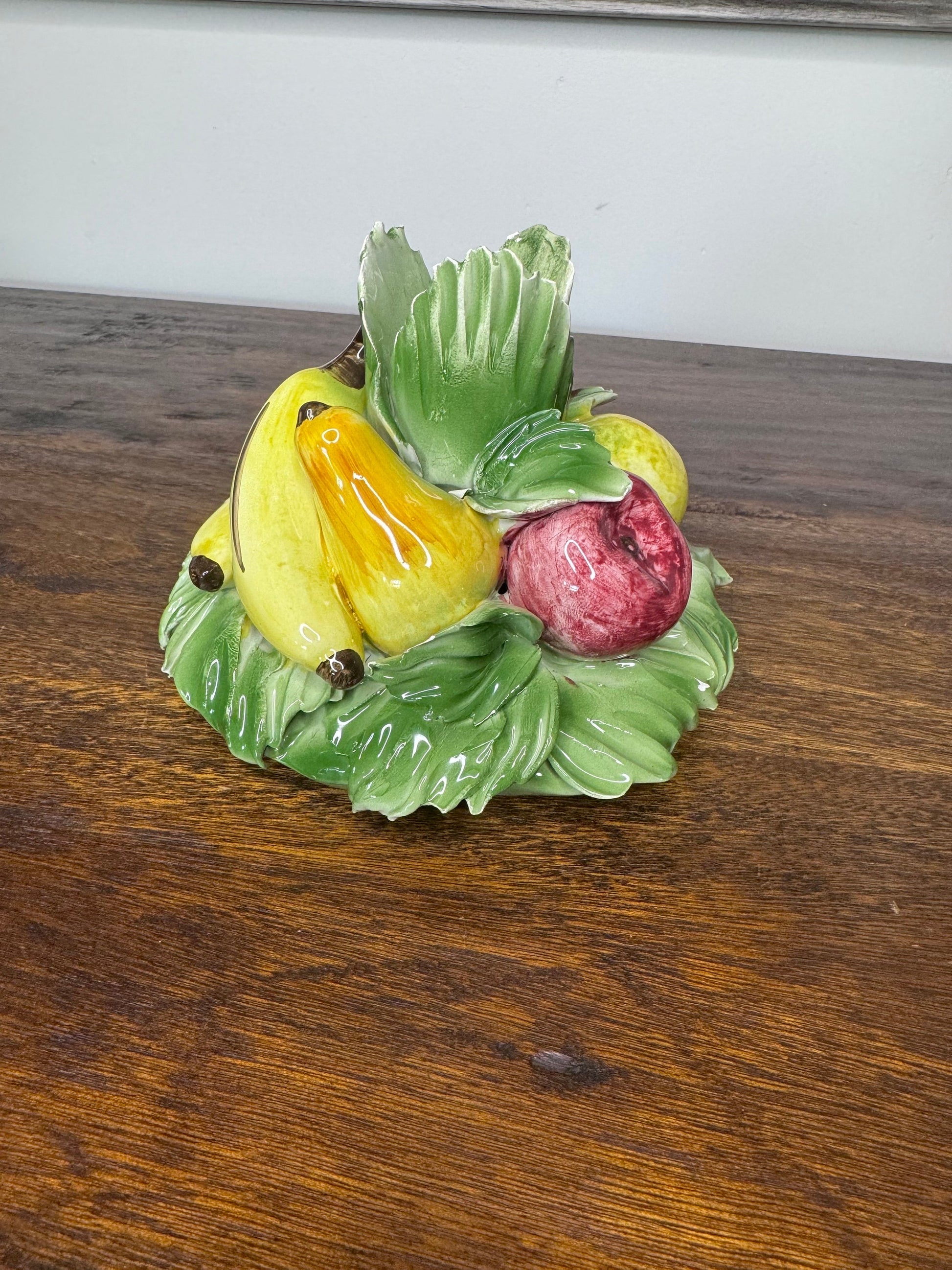 Vintage Italian HandPainted Ceramic Taper Candle Holder