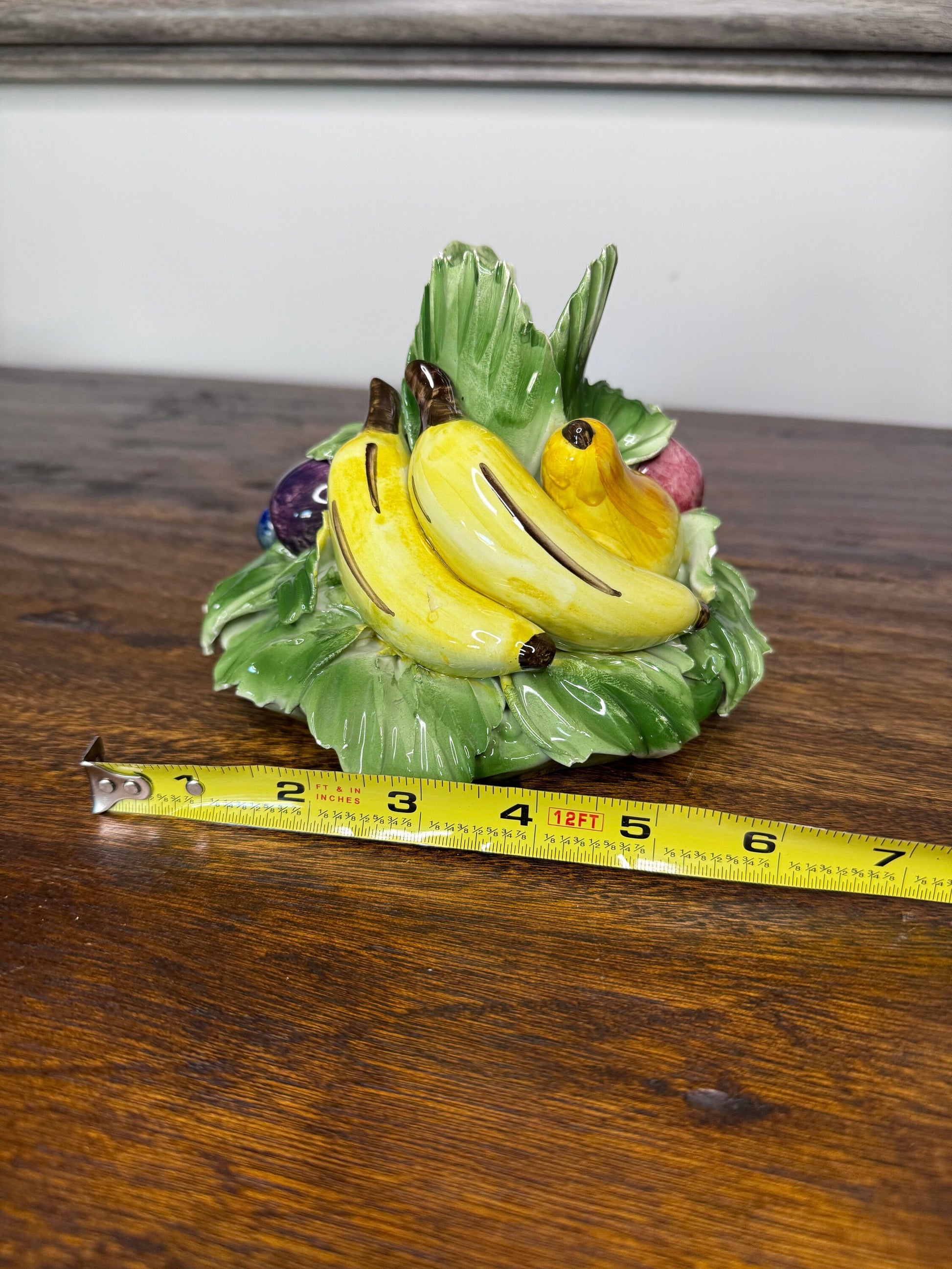 Vintage Italian HandPainted Ceramic Taper Candle Holder