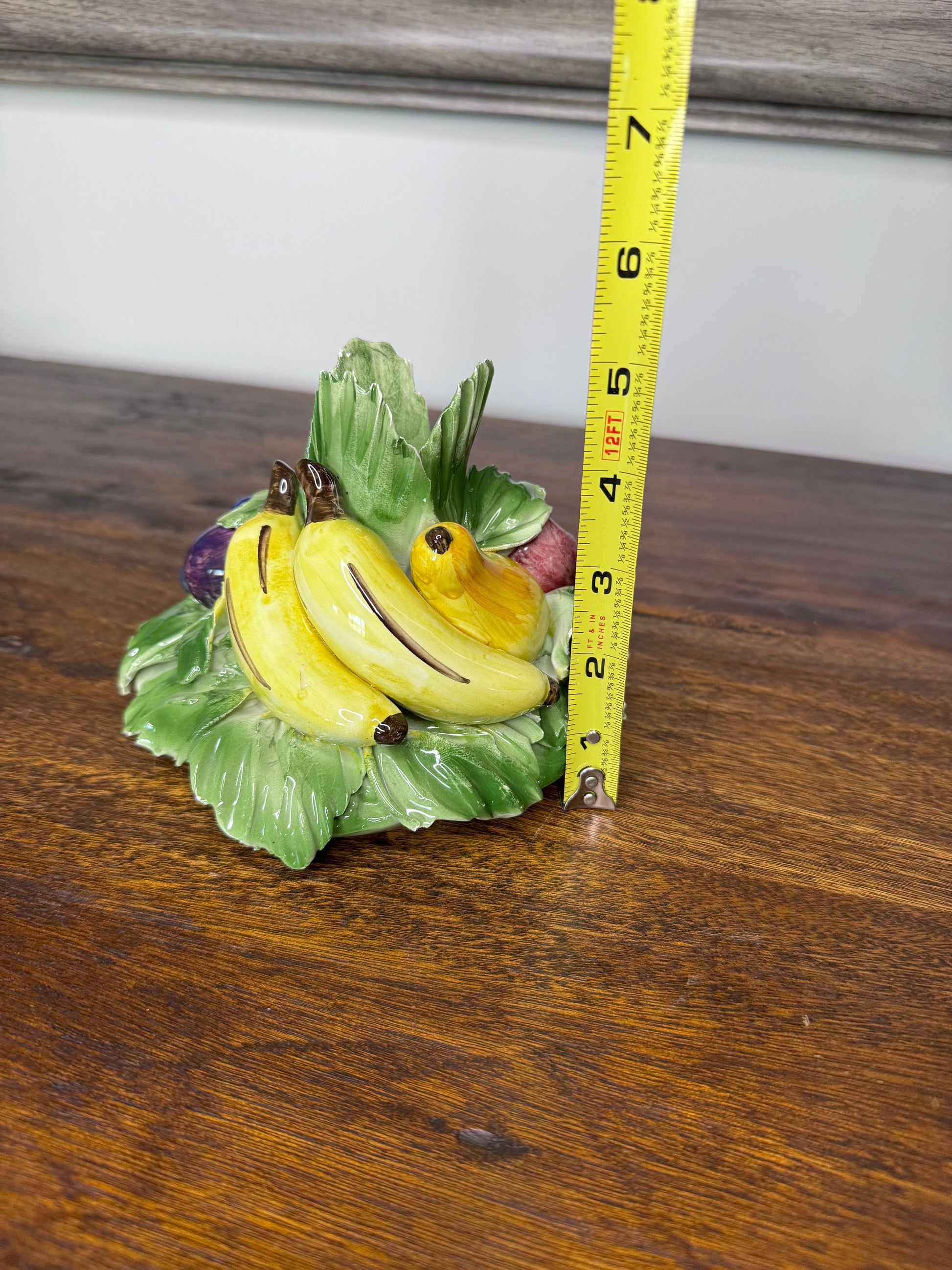 Vintage Italian HandPainted Ceramic Taper Candle Holder