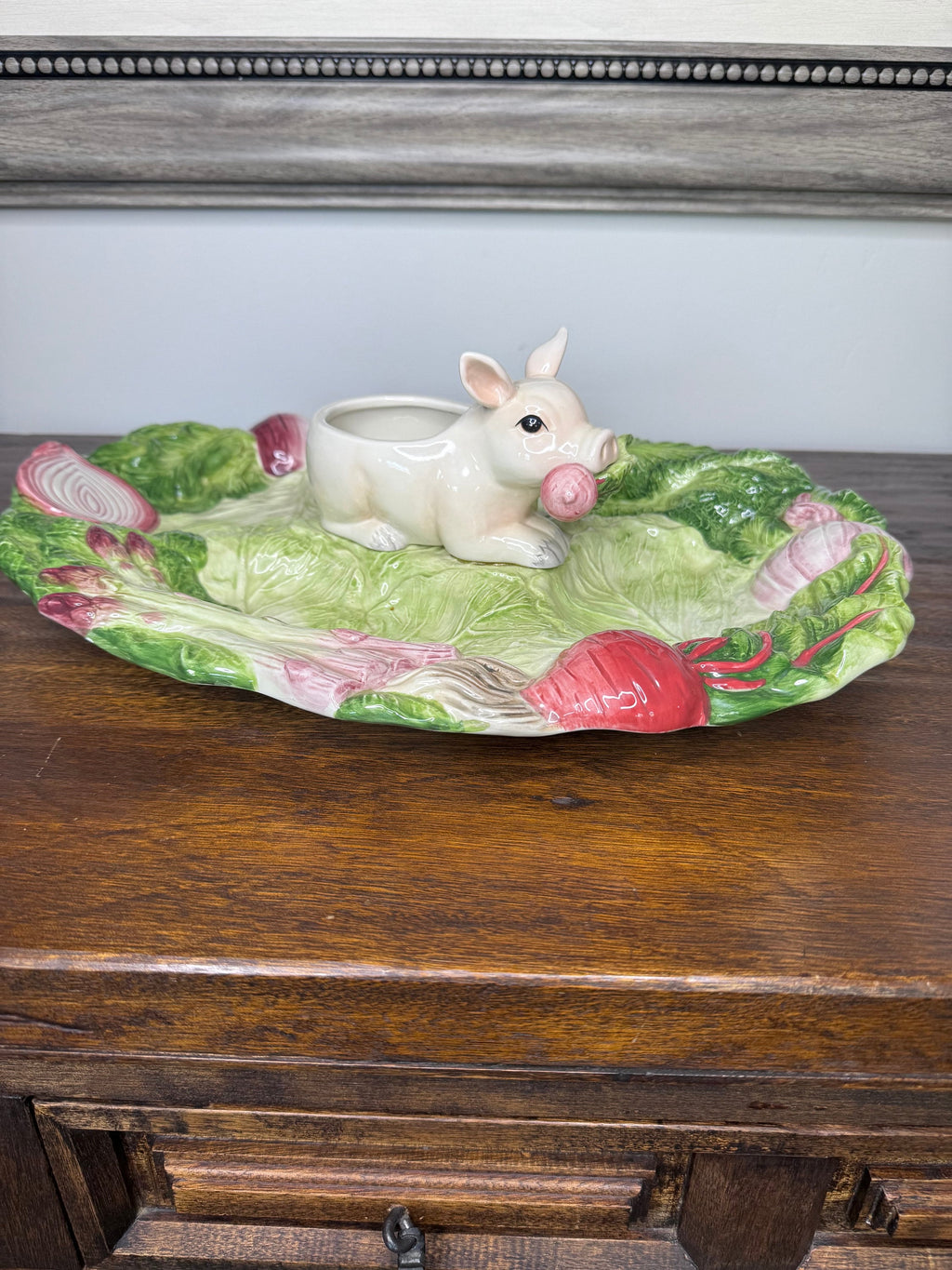 Vintage Fitz and Floyd French Market Sectioned Serving Platter