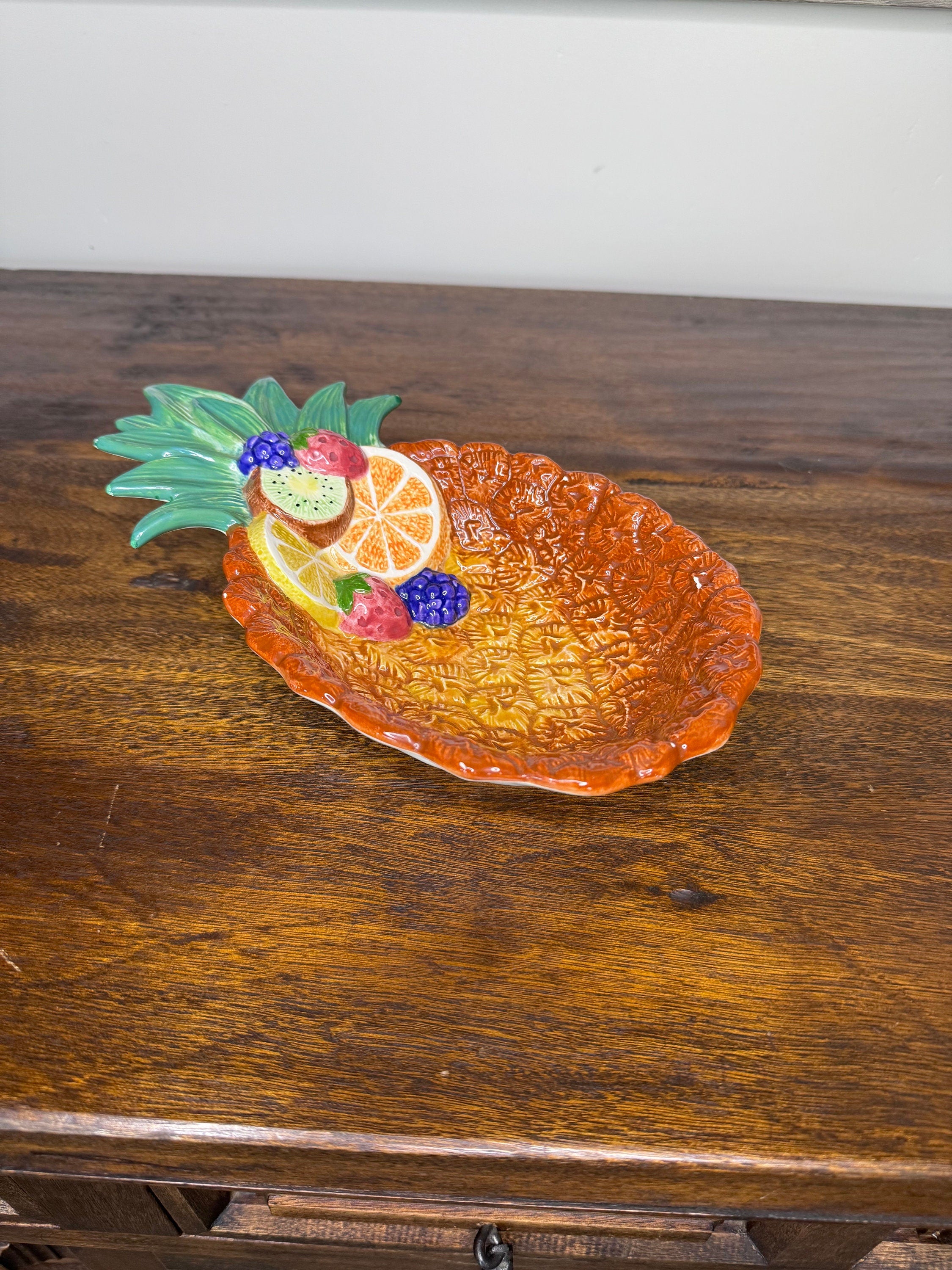 Vintage Fitz and Floyd Pineapple Serving Dish