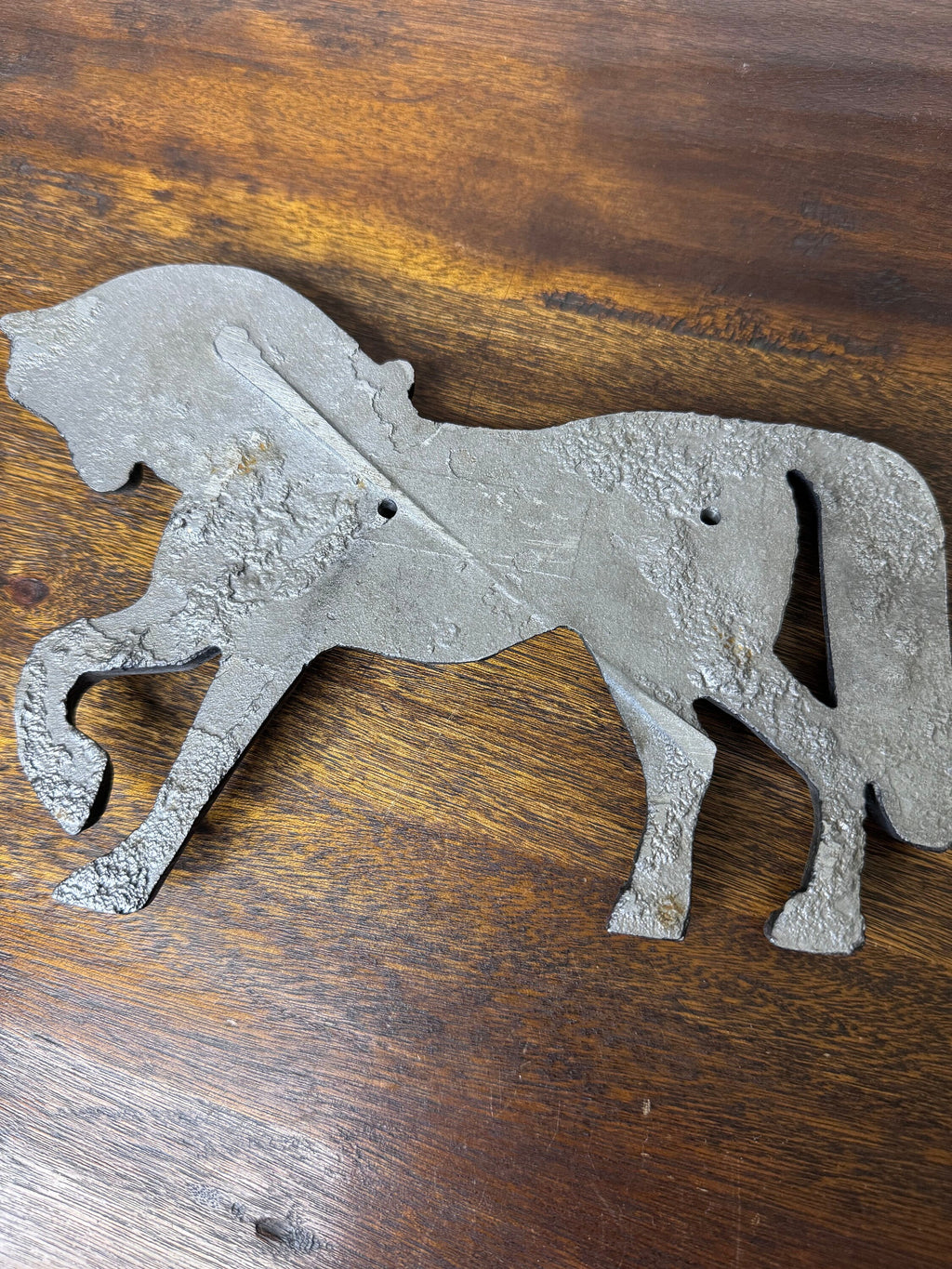 Vintage Metal Horse Wall Hanging
