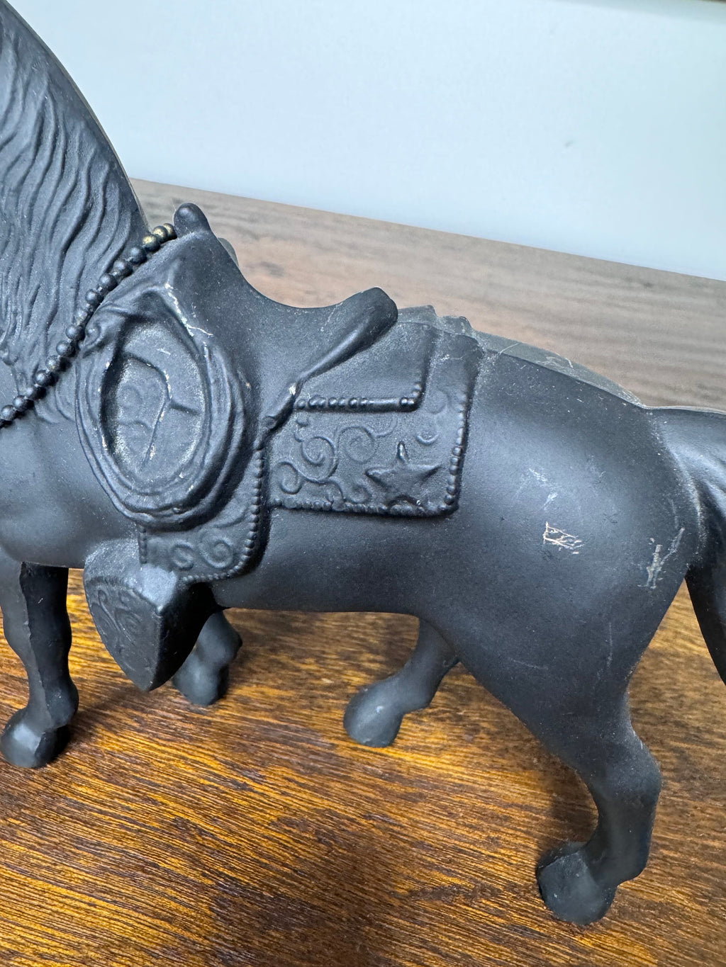 Vintage Metal Horse Statue