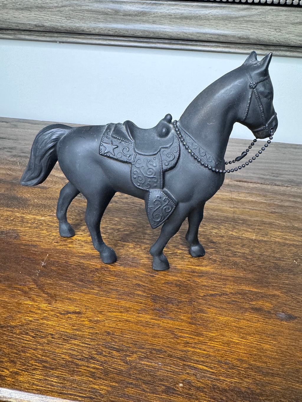 Vintage Metal Horse Statue