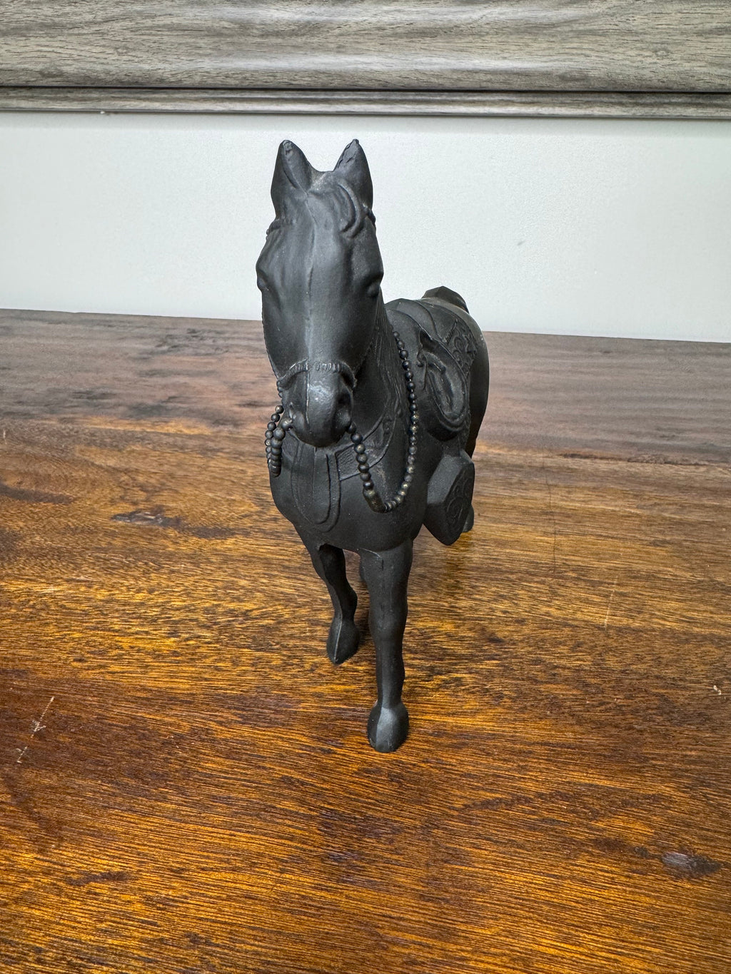 Vintage Metal Horse Statue