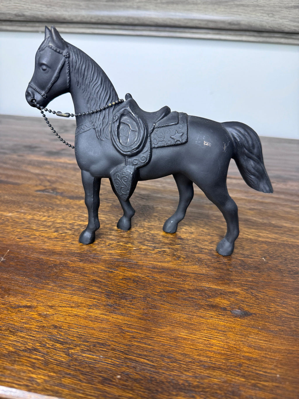 Vintage Metal Horse Statue