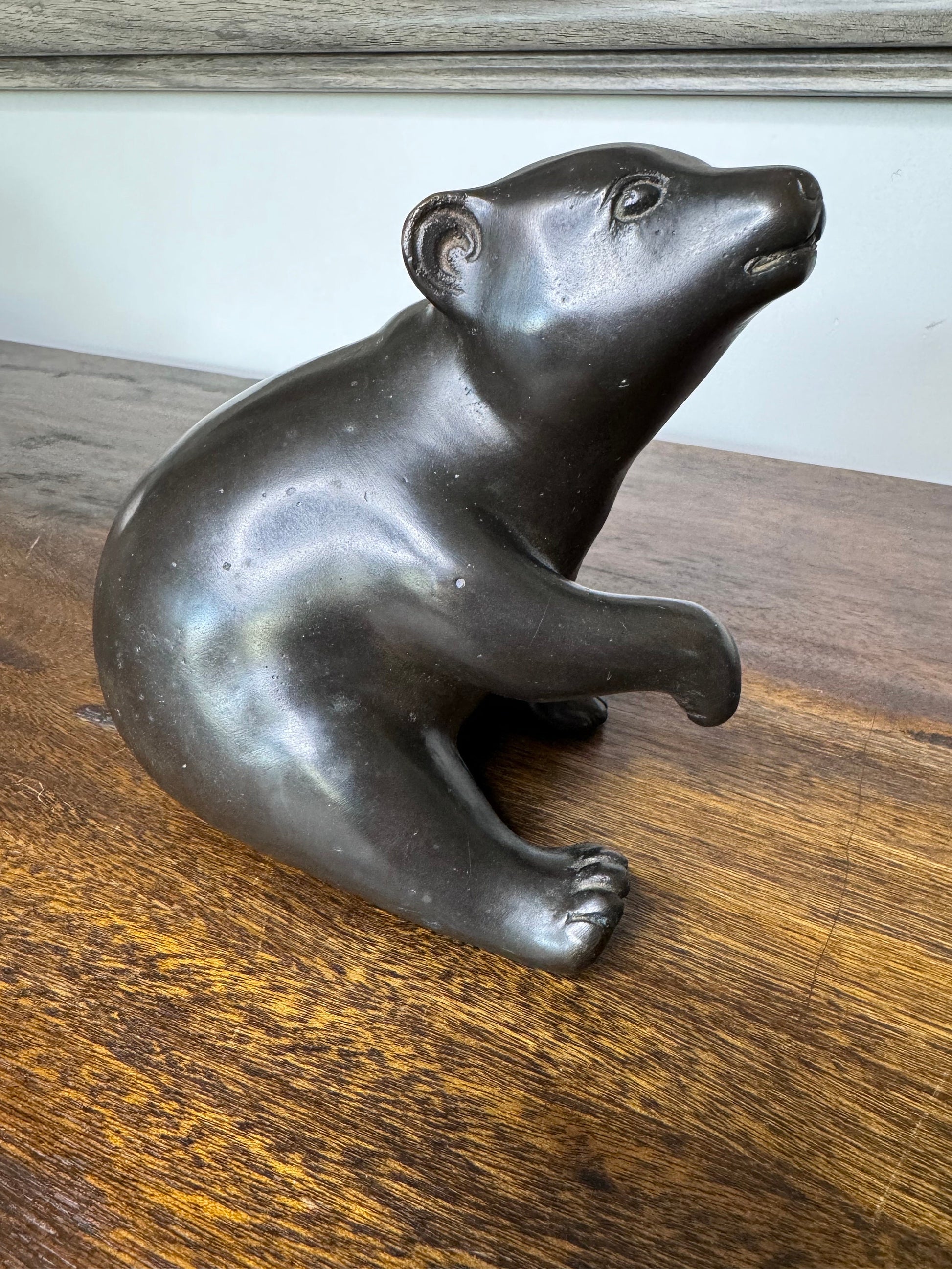 Vintage Signed and Numbered Santi’s Bronze Bear Cub
