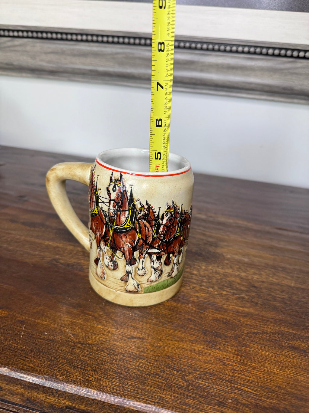 1st Issue Budweiser Holiday Stein/Mug made by Ceramarte of Brazil