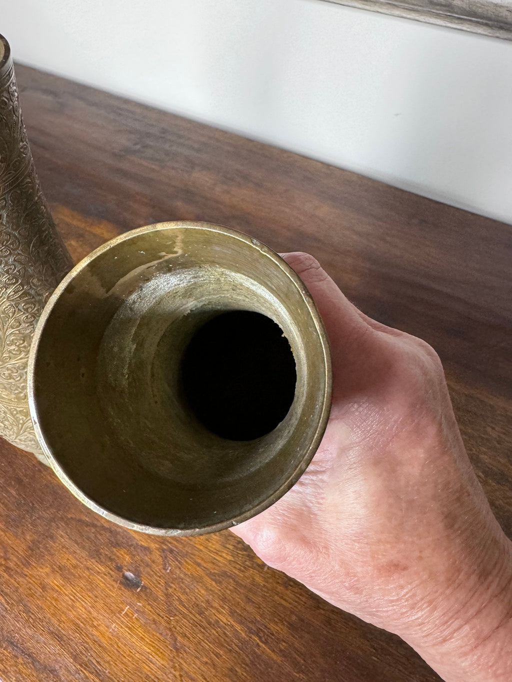 Vintage Set of Brass Vases made in India