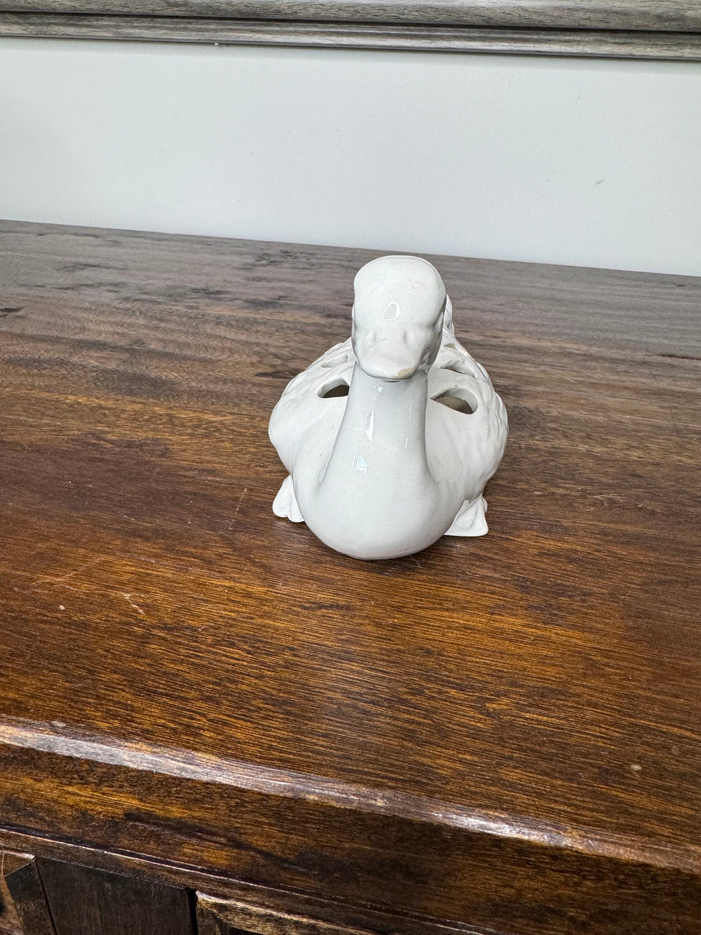 Mottahedeh Italy White Bird Flower Frog