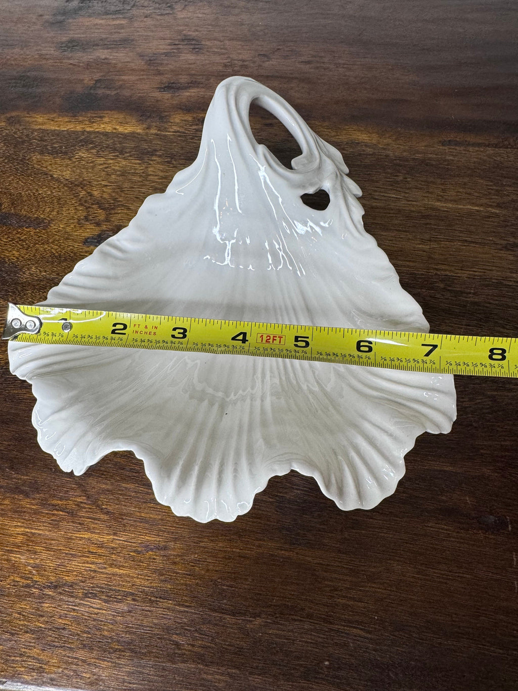 Vintage Whittier Potteries California 801 scalloped shell dish