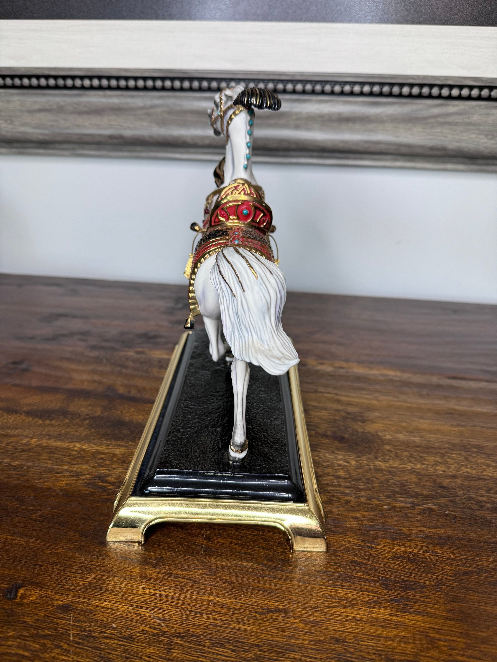 Stunning 1992 Faberge’ Imperial Steed by Franklin Mint