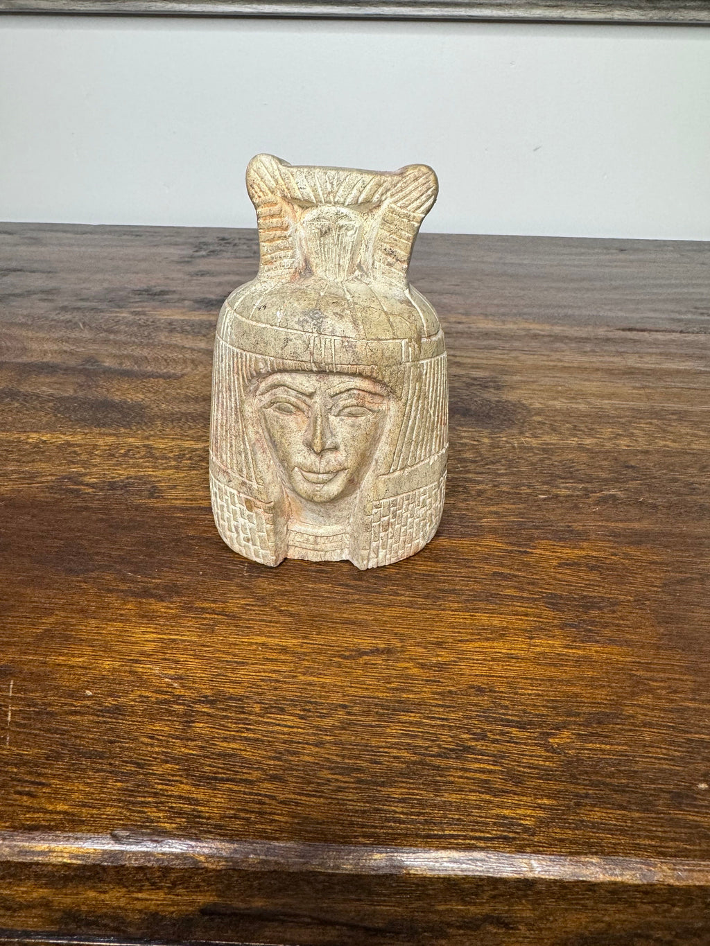 Stone Carved Egyptian God Figurine
