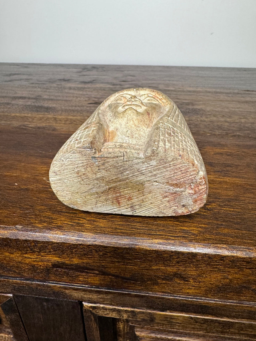 Stone Carved Egyptian God Figurine