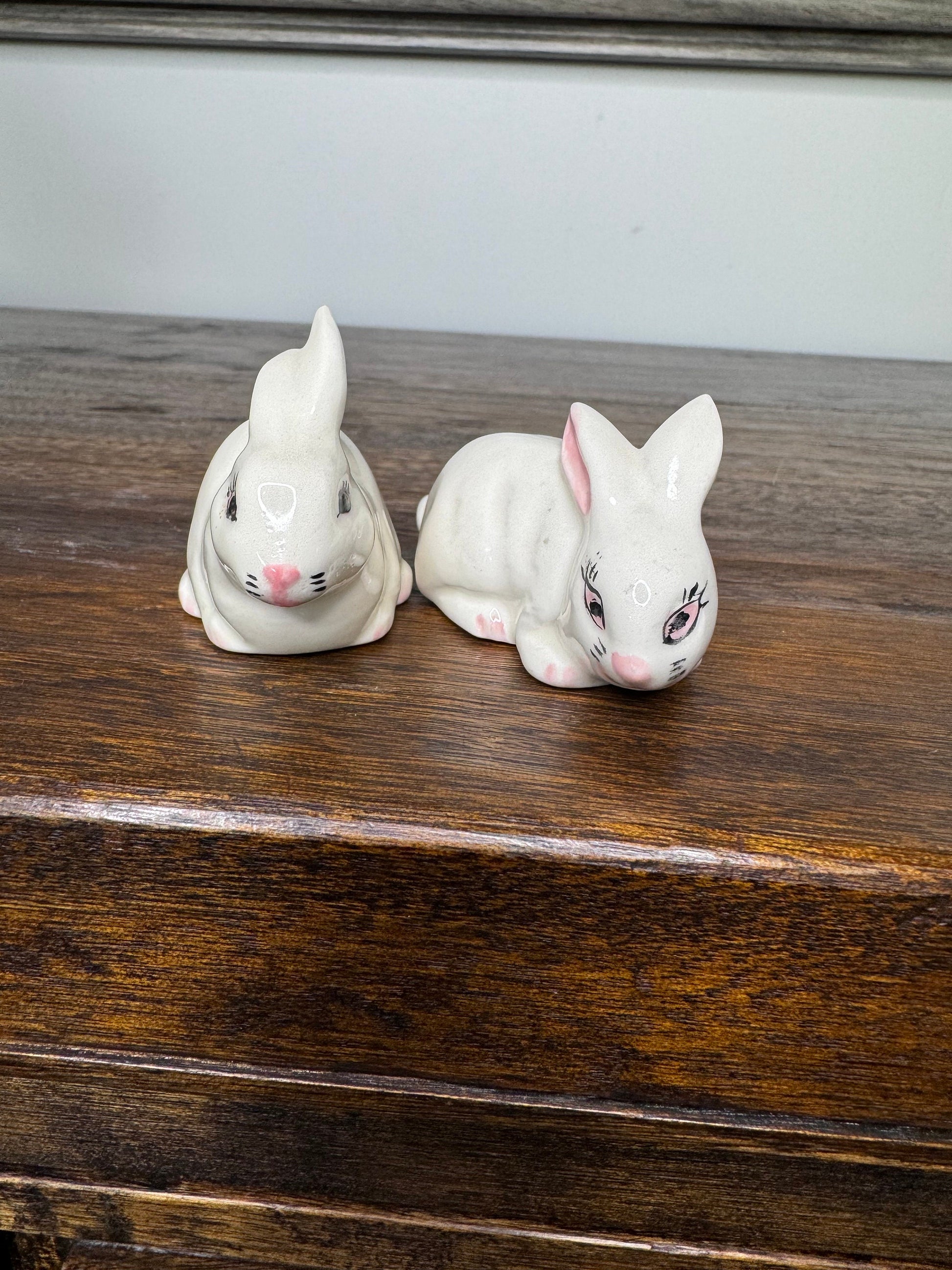 Set of 2 MCM Mini Bunnies