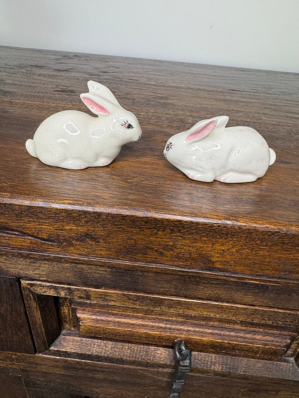 Set of 2 MCM Mini Bunnies