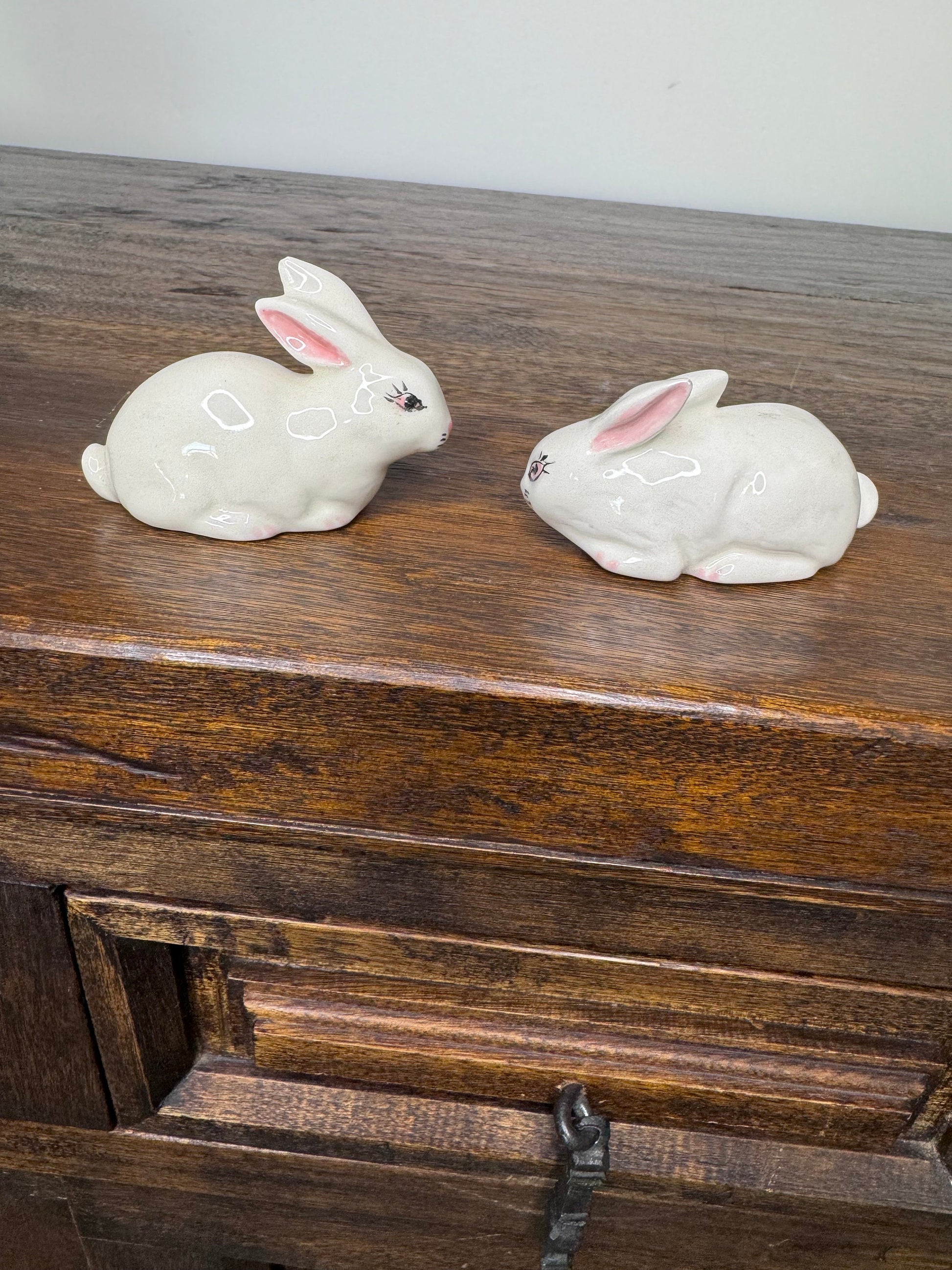 Set of 2 MCM Mini Bunnies