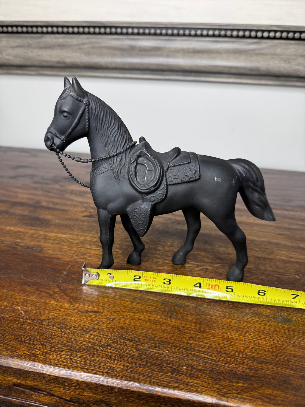 Vintage Metal Horse Statue