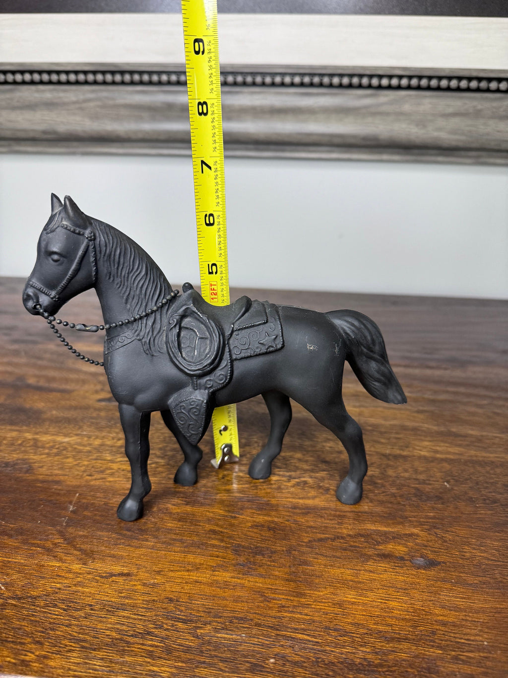 Vintage Metal Horse Statue