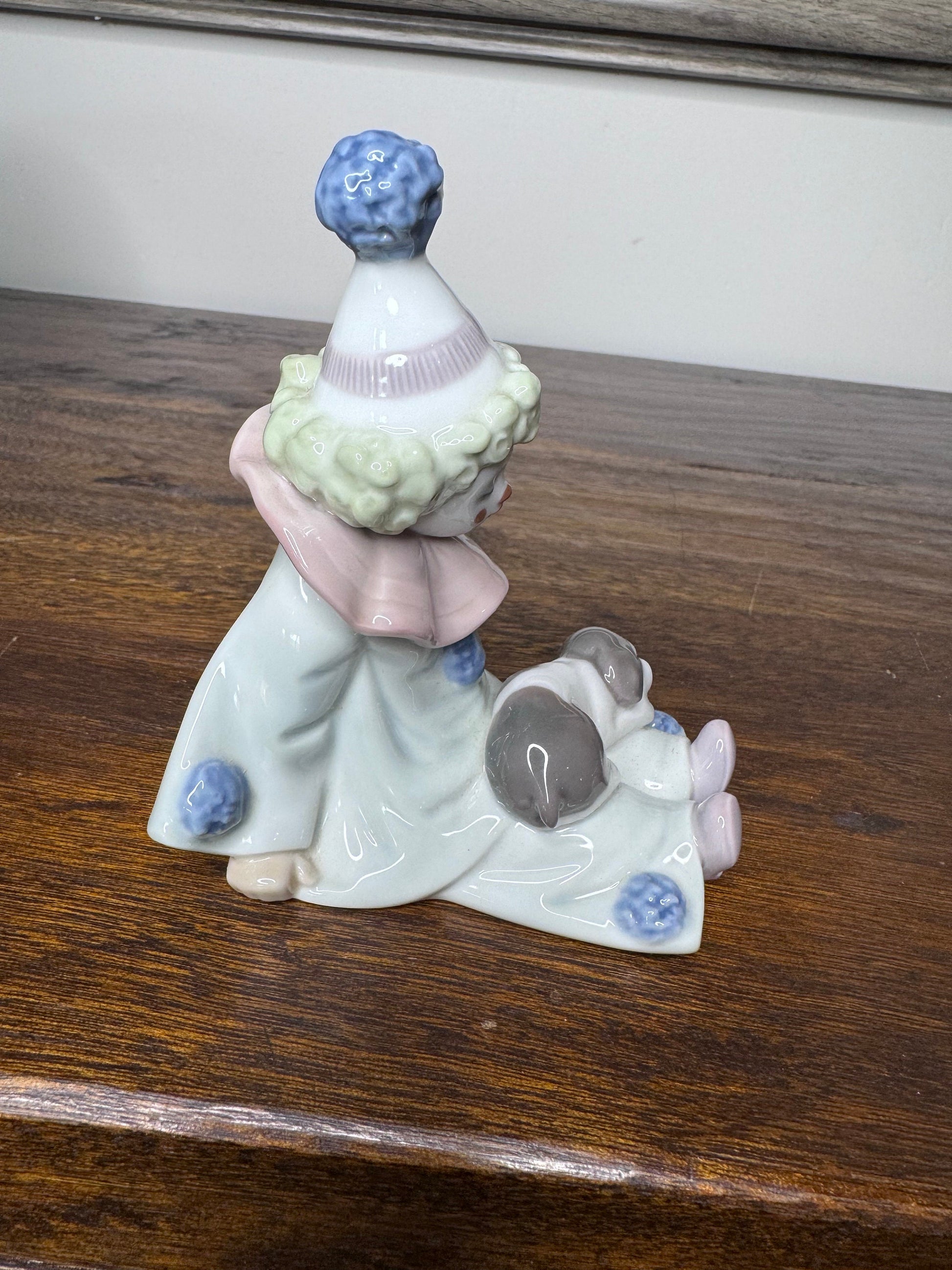 Retired Lladro Pierrot with Puppy