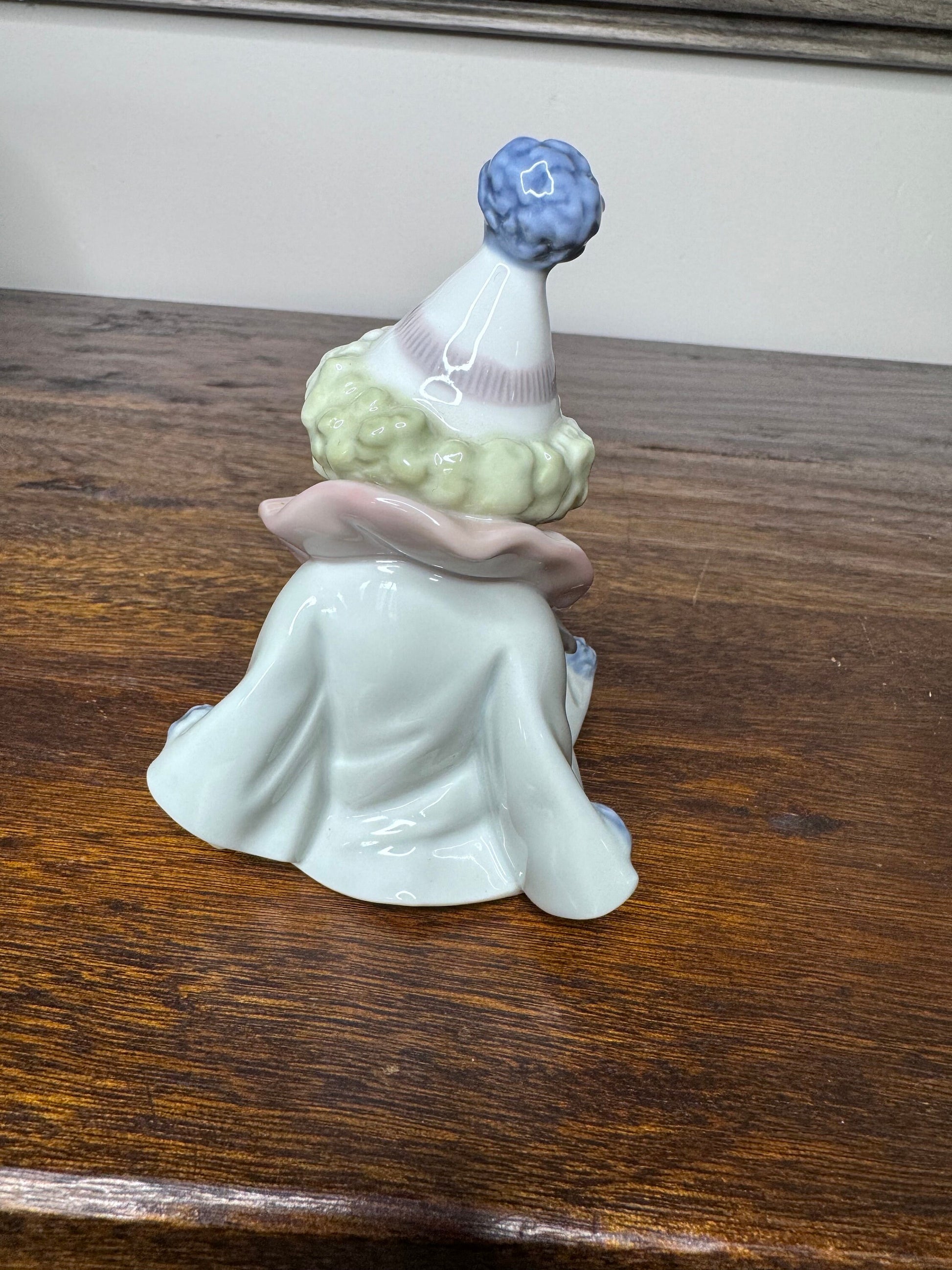 Retired Lladro Pierrot with Puppy