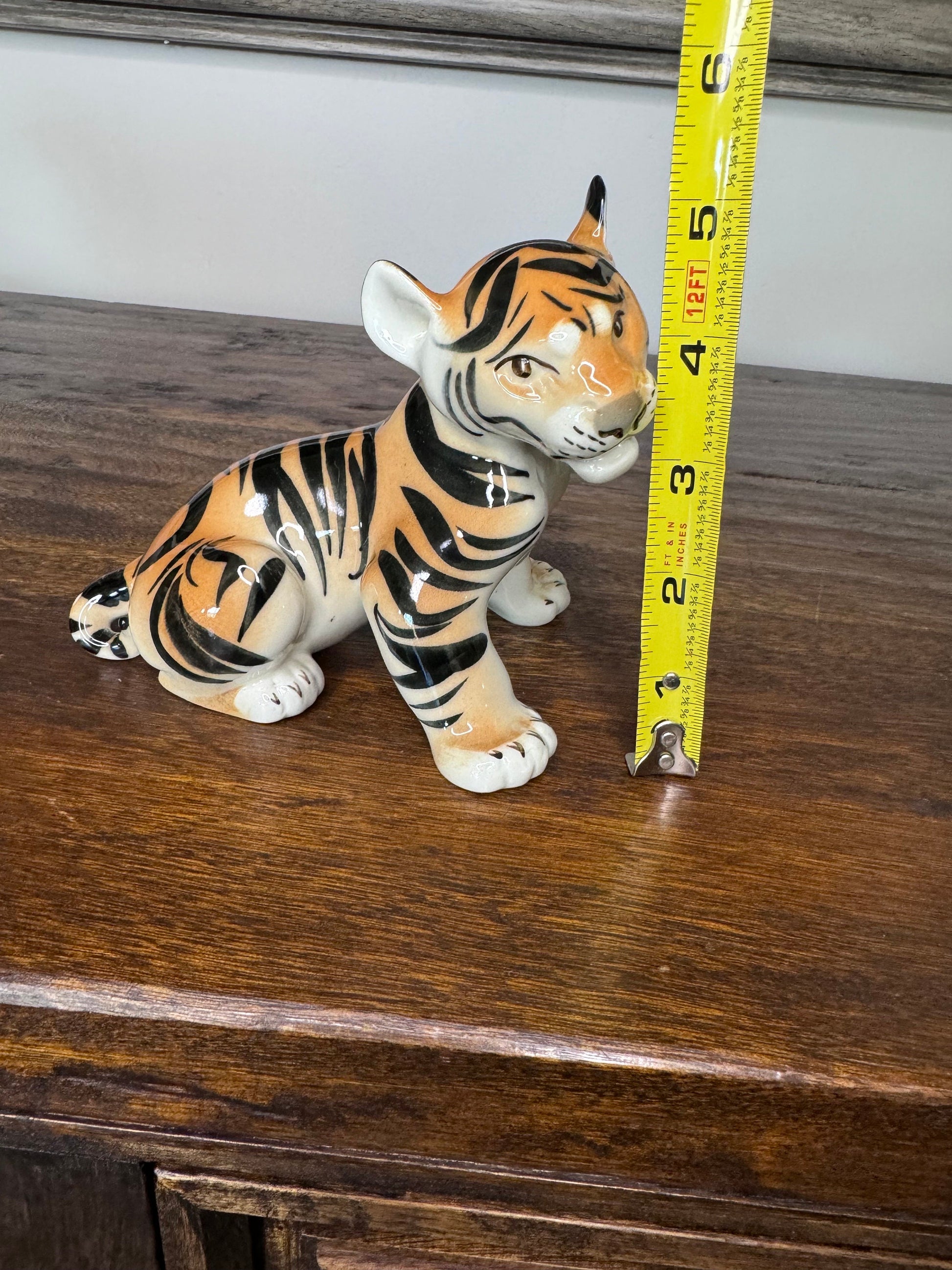 Vintage Russian Lomonosov Porcelain Tiger Cub