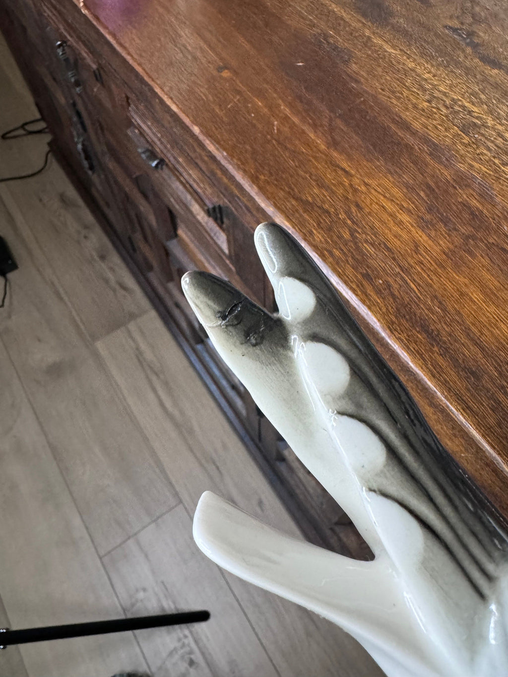 Rare Russian Lomonosov Porcelain Shore Bird *Repaired*