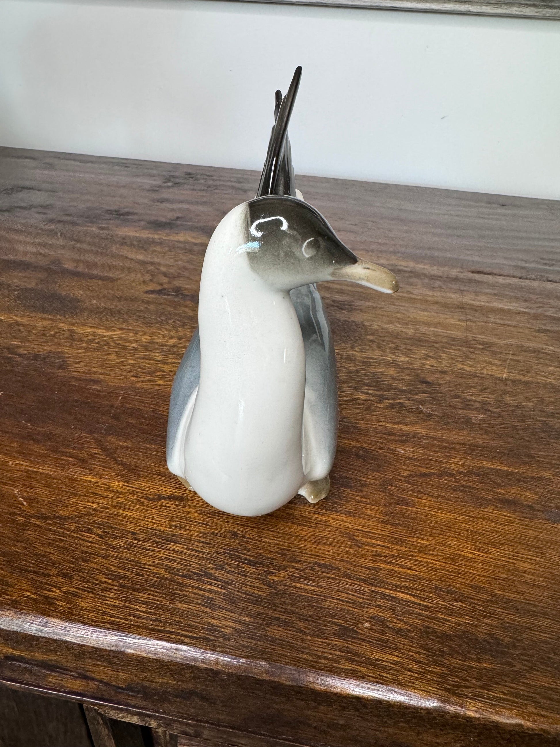 Rare Russian Lomonosov Porcelain Shore Bird *Repaired*