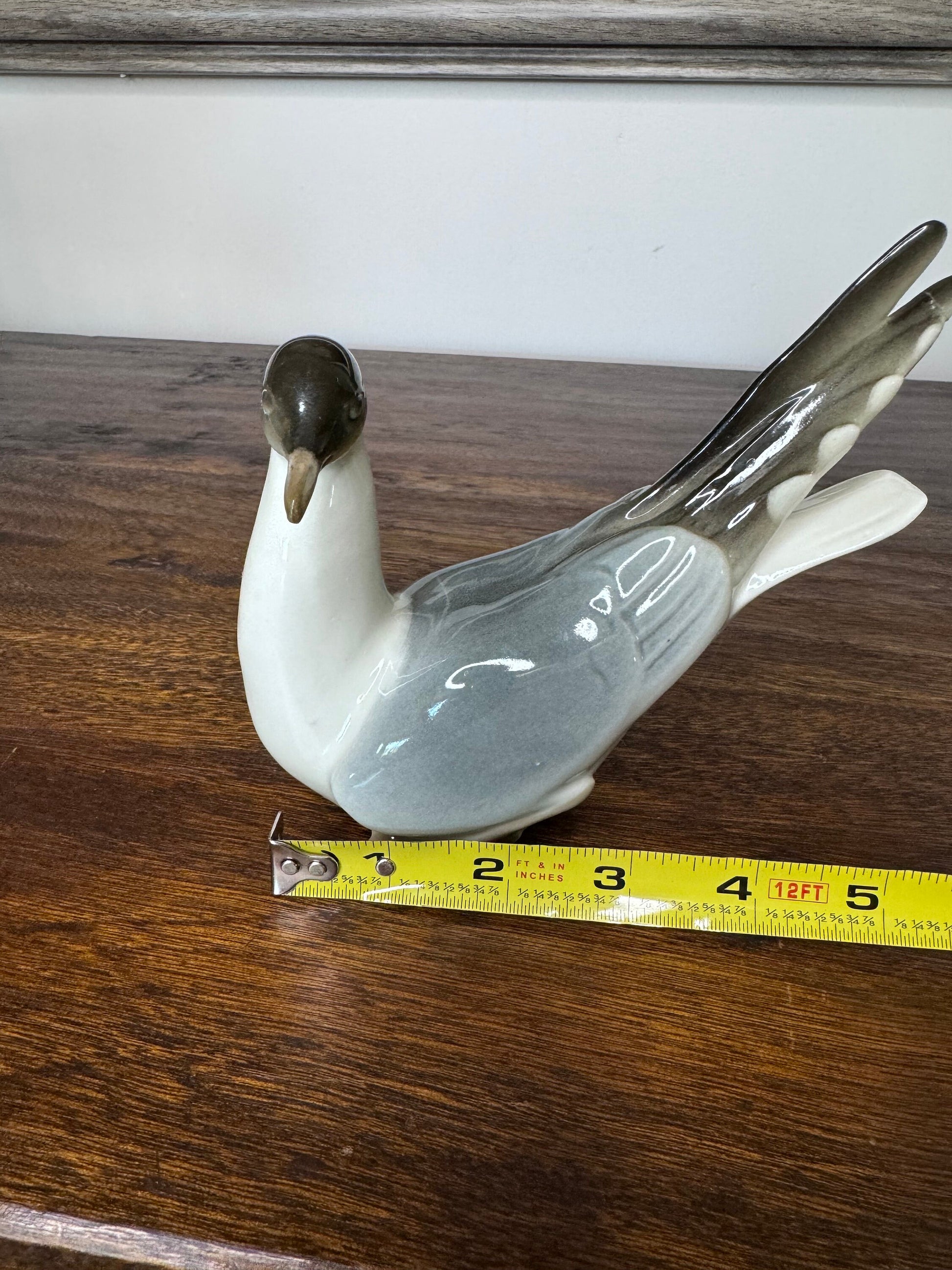 Rare Russian Lomonosov Porcelain Shore Bird *Repaired*