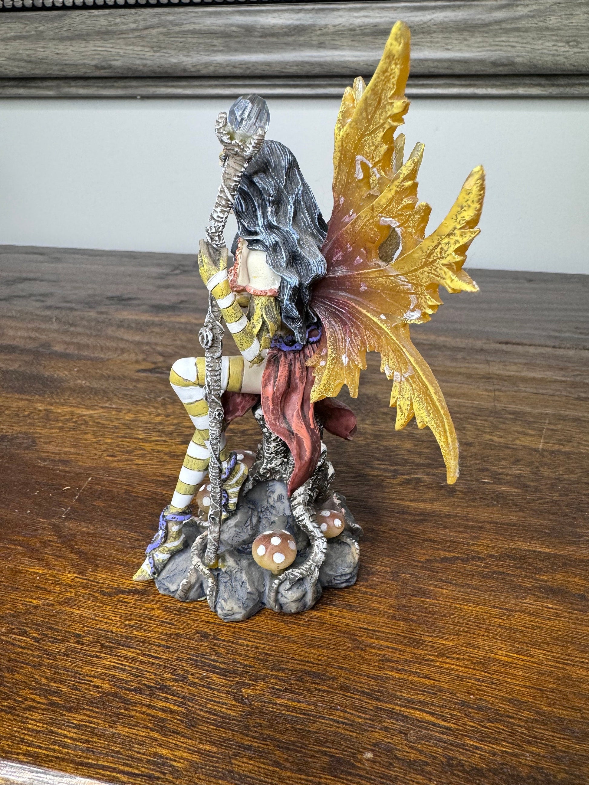 Autumn Fairy with Raven and Scepter