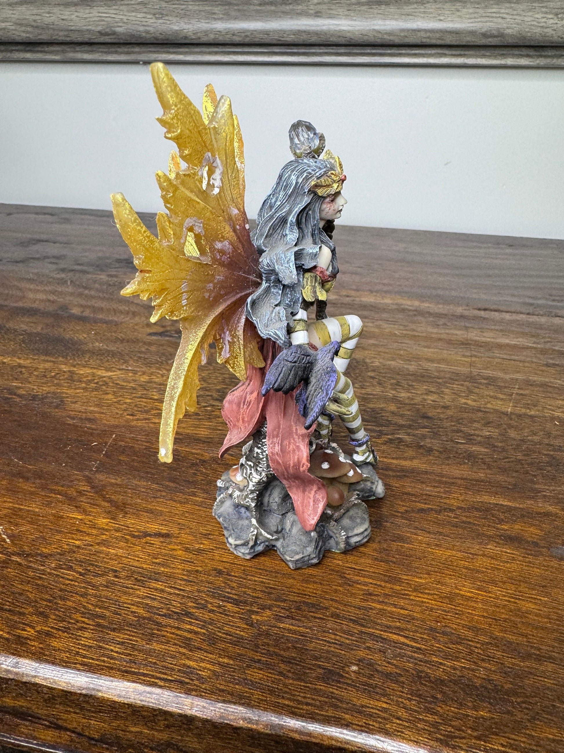 Autumn Fairy with Raven and Scepter