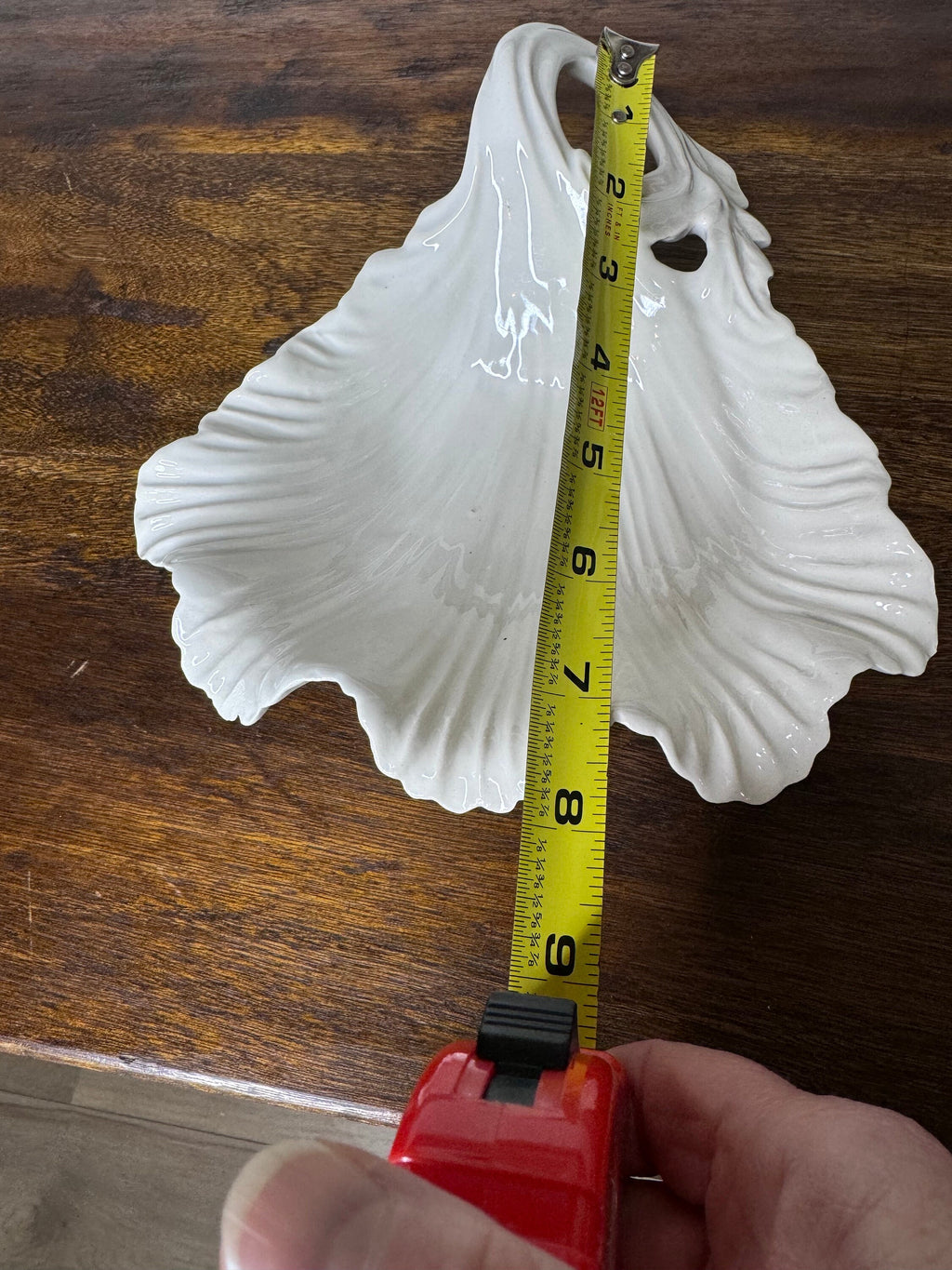 Vintage Whittier Potteries California 801 scalloped shell dish