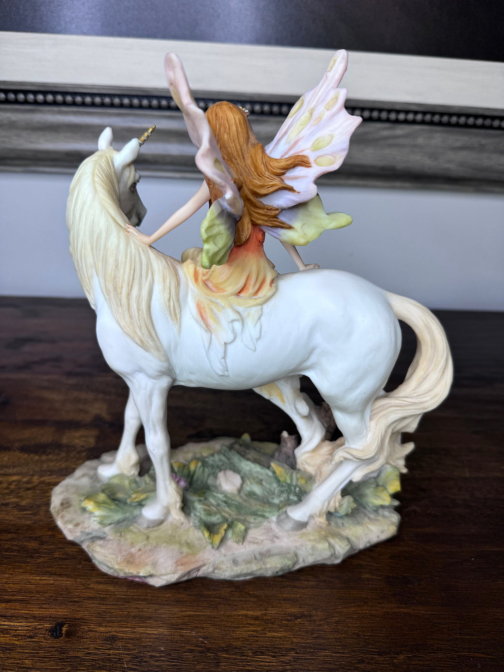 Beautiful Fairy and Unicorn Figurine by Veronese