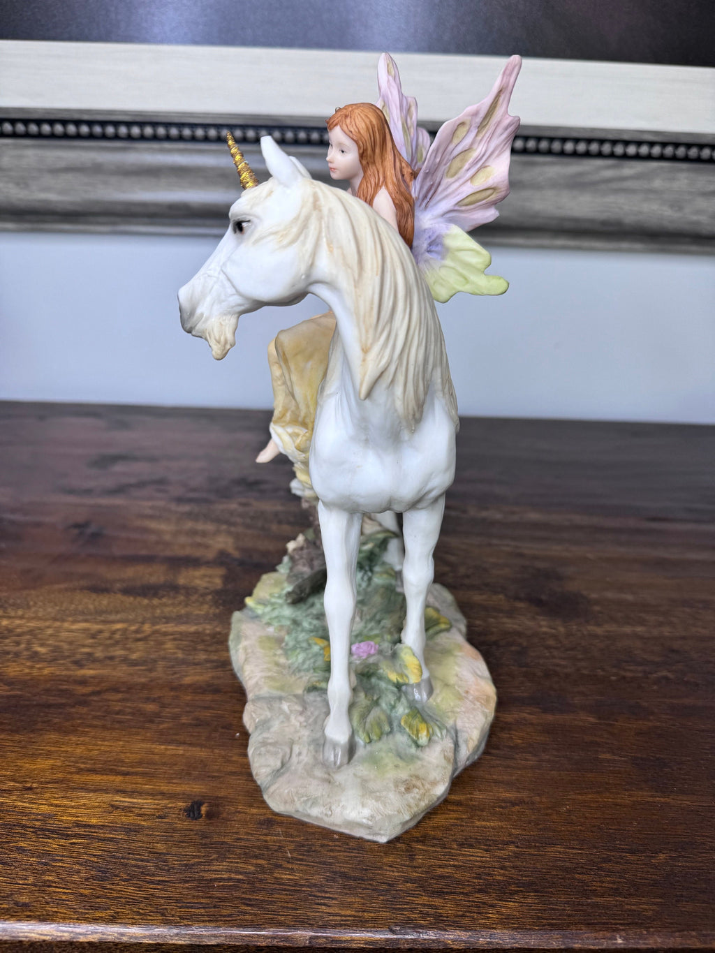 Beautiful Fairy and Unicorn Figurine by Veronese