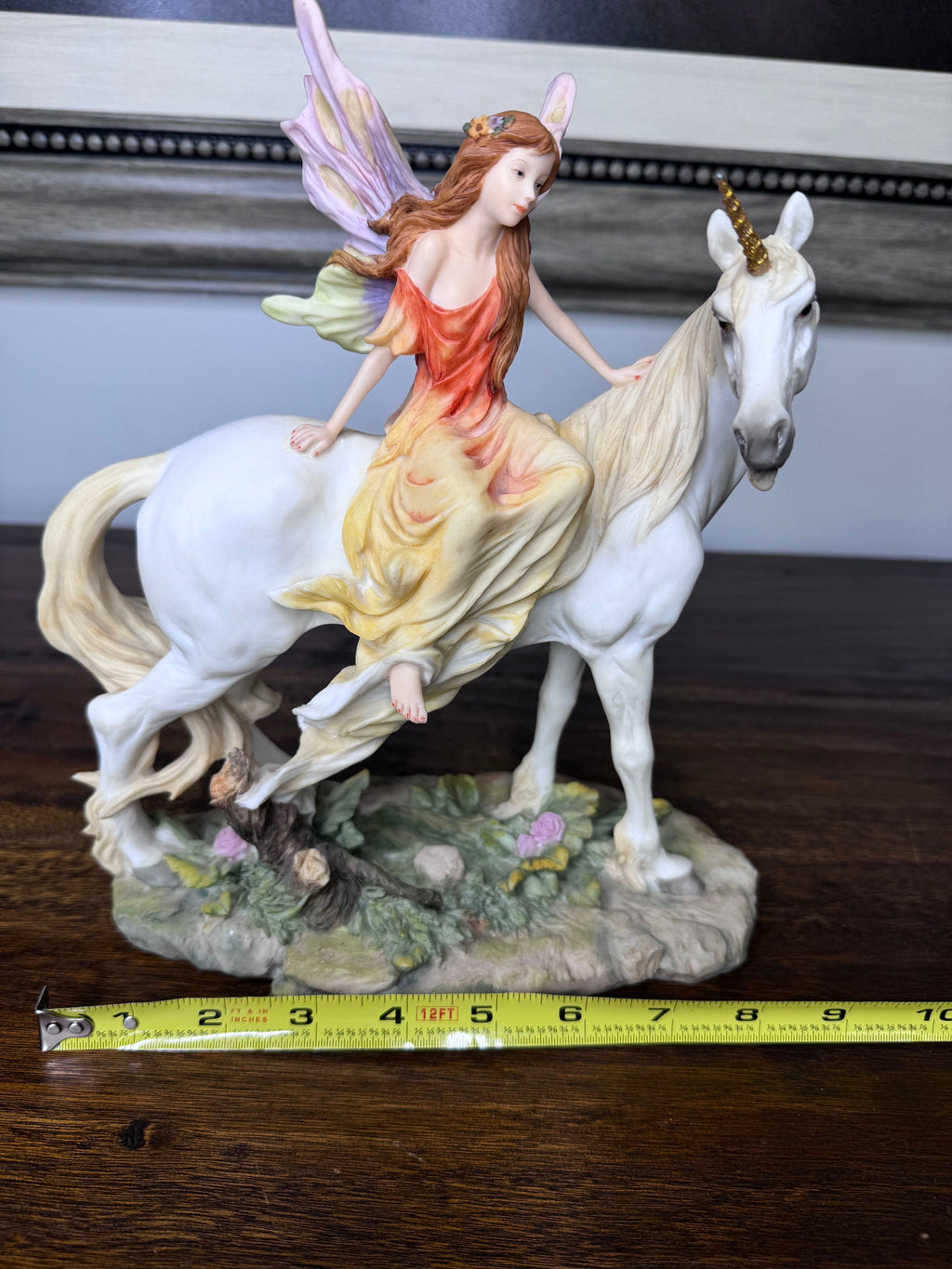 Beautiful Fairy and Unicorn Figurine by Veronese