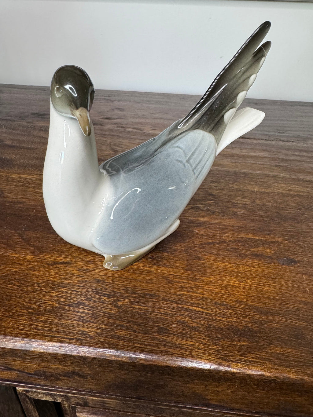 Rare Russian Lomonosov Porcelain Shore Bird *Repaired*