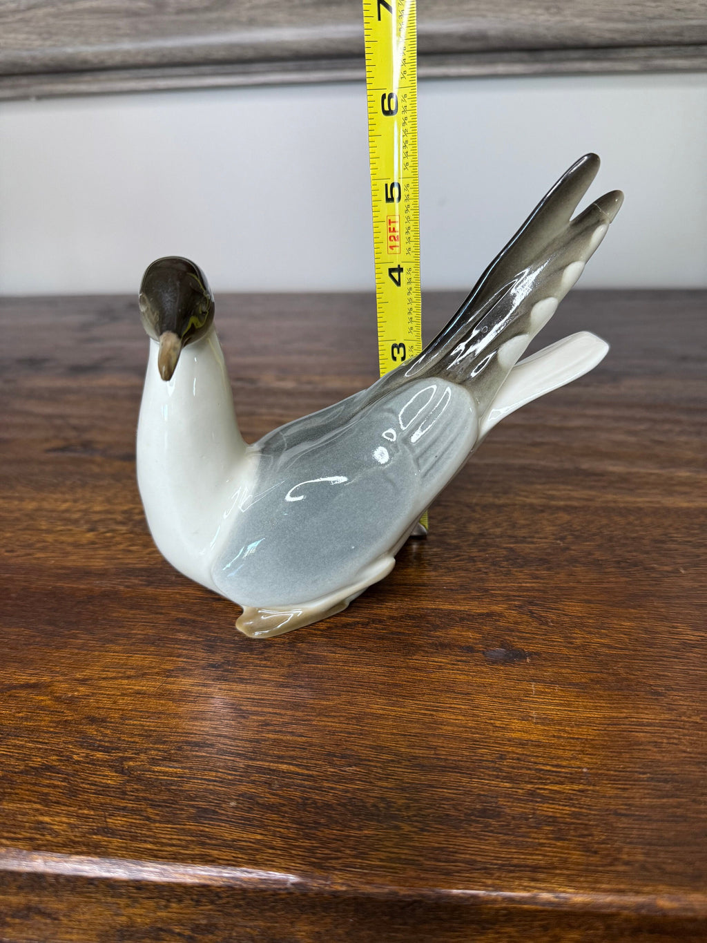 Rare Russian Lomonosov Porcelain Shore Bird *Repaired*