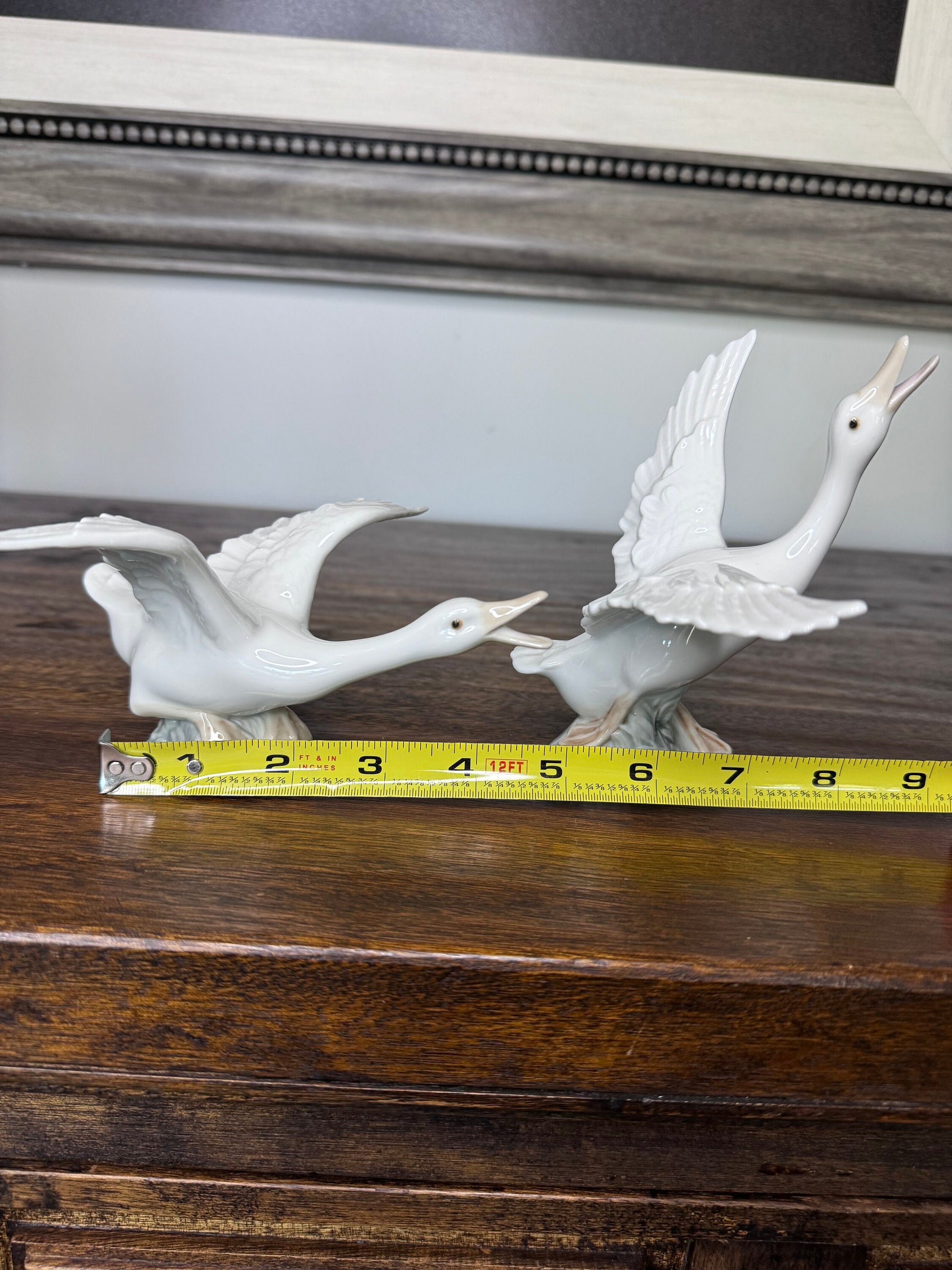 Set of Lladro Geese Taking Flight