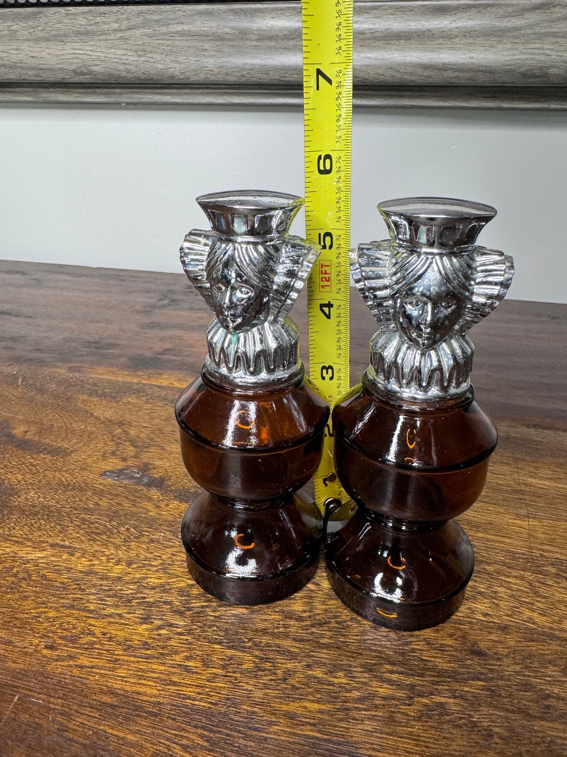 2 vintage 1970’s Avon The Queen Chess Piece Fragrance Bottles