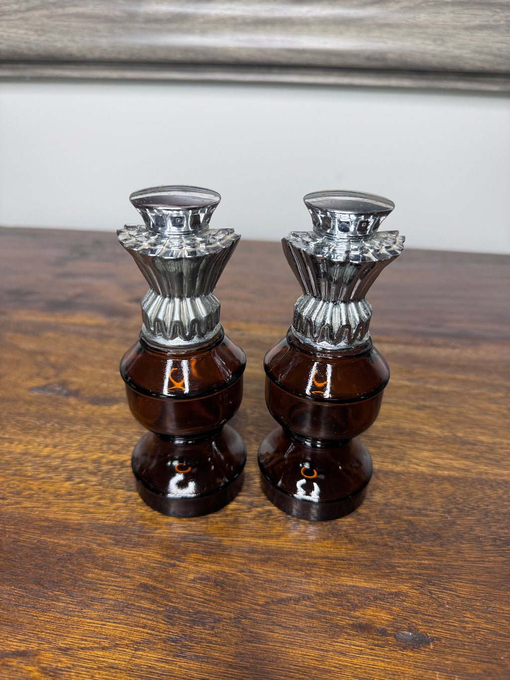 2 vintage 1970’s Avon The Queen Chess Piece Fragrance Bottles