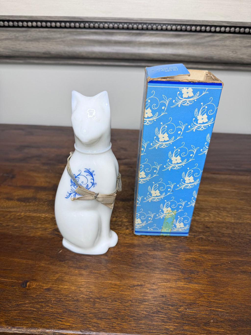 Vintage 1970’s Avon Milk Glass Fragrance Bottle