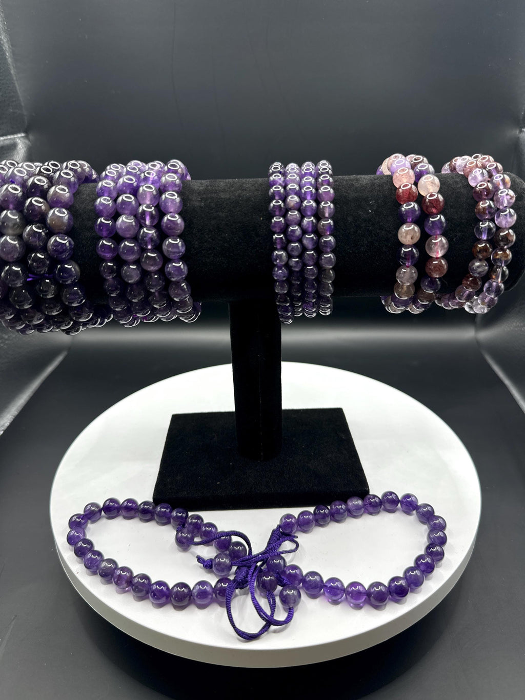 Amethyst Beaded Bracelets