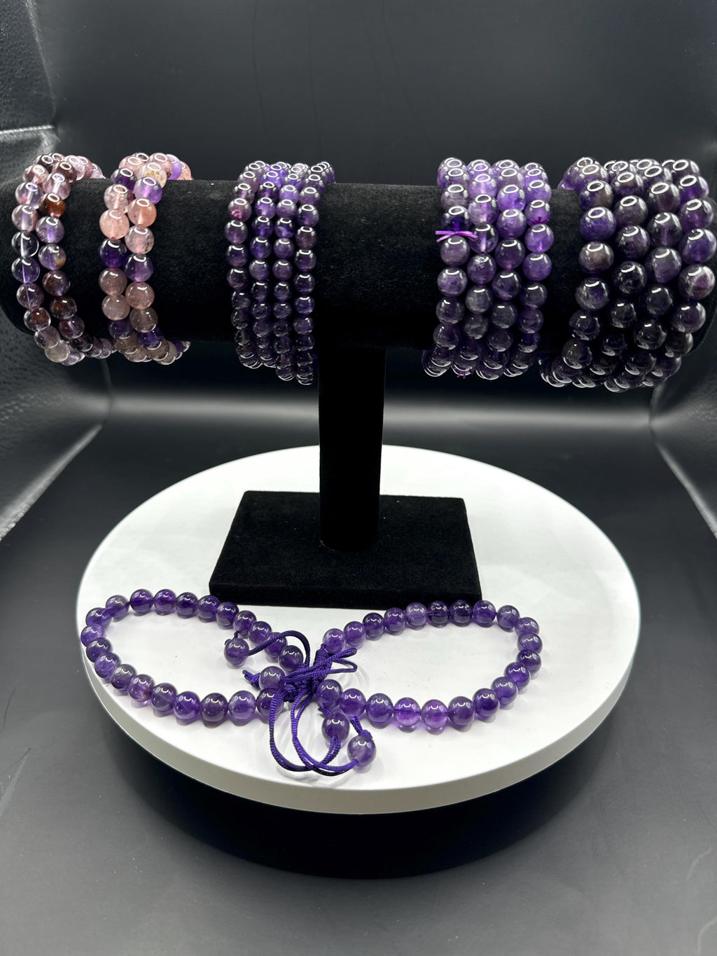 Amethyst Beaded Bracelets