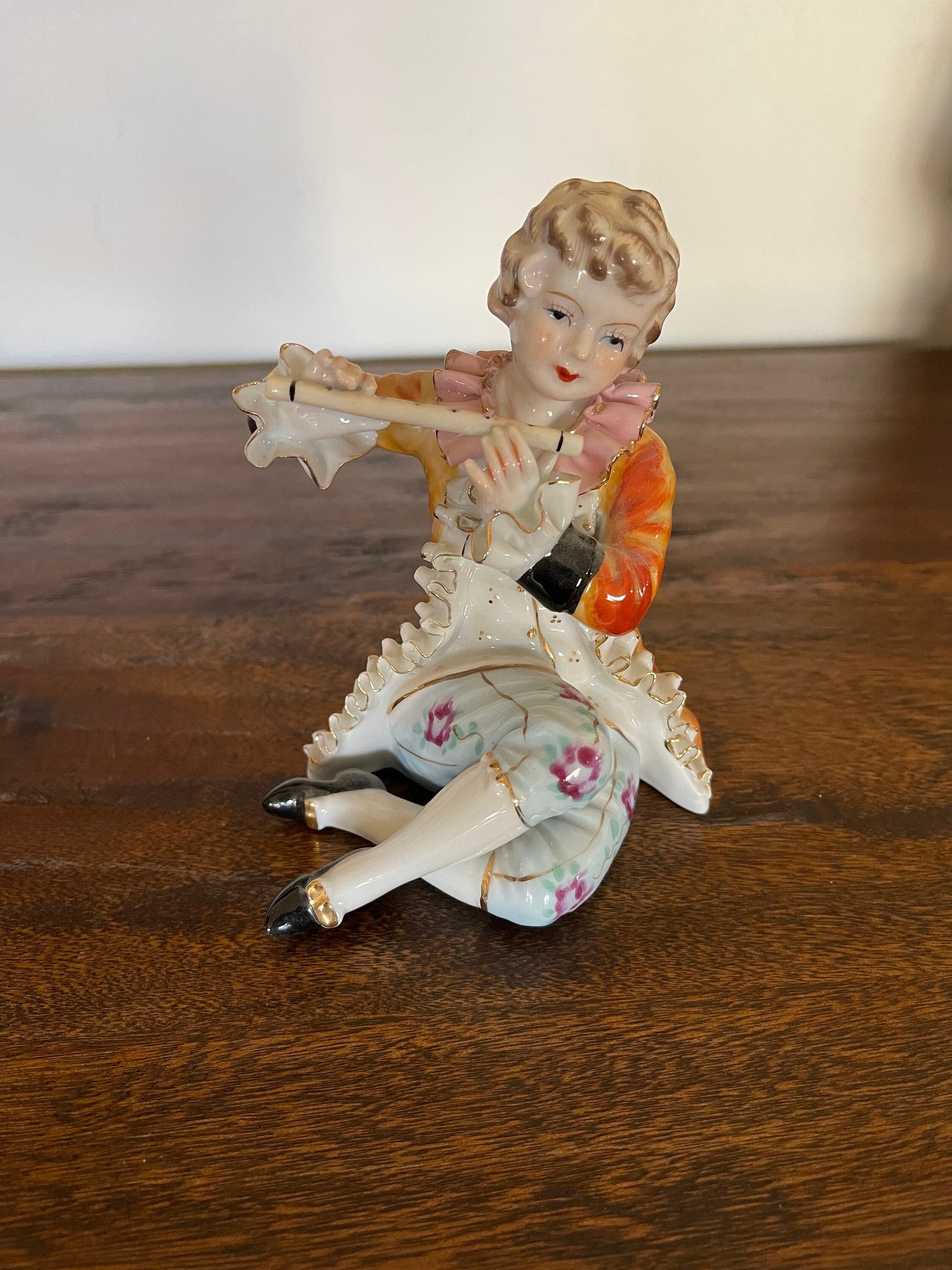 Antique Victorian lace porcelain figurine.