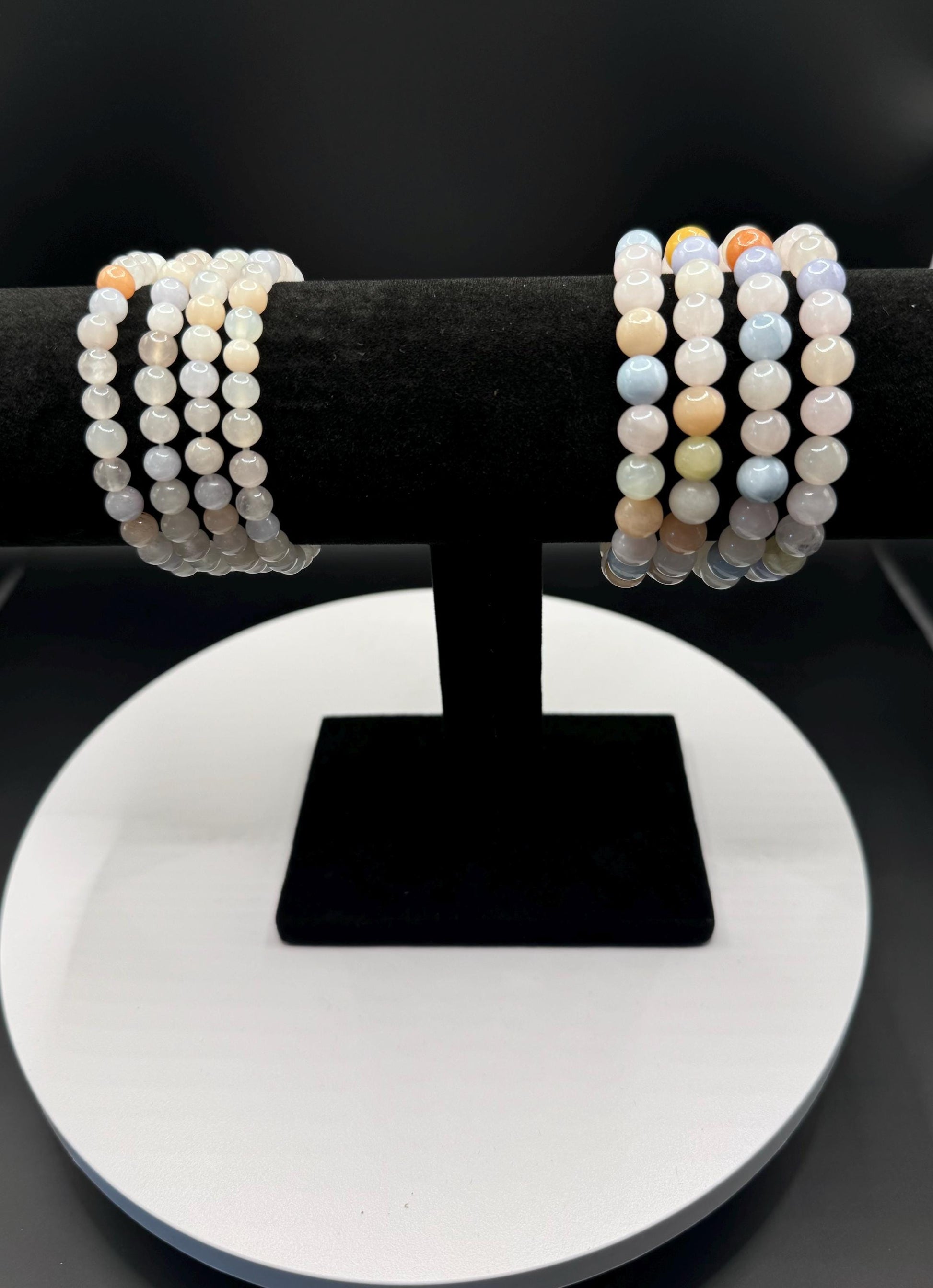 Spodumene Beaded Bracelets